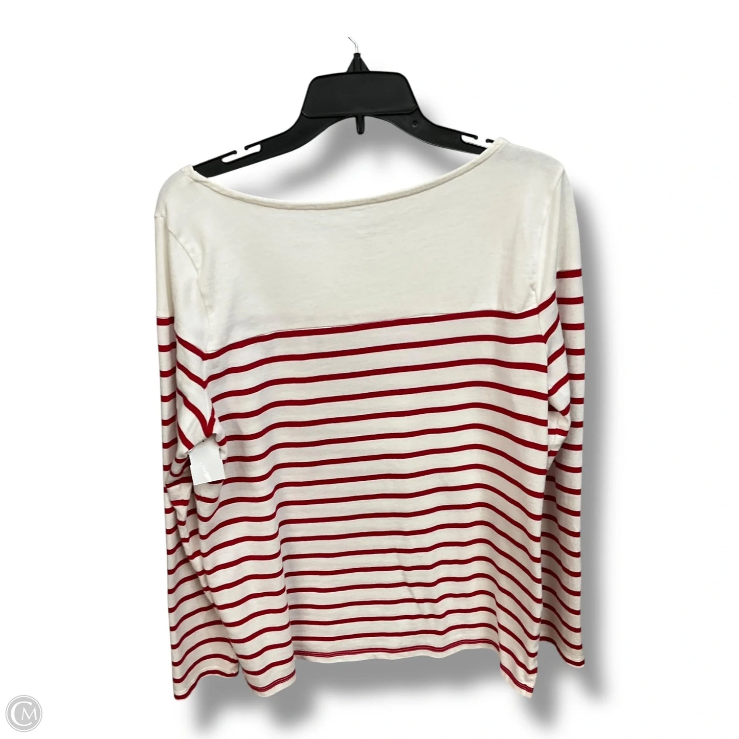 Top Long Sleeve By Talbots In Striped Pattern, Size: L