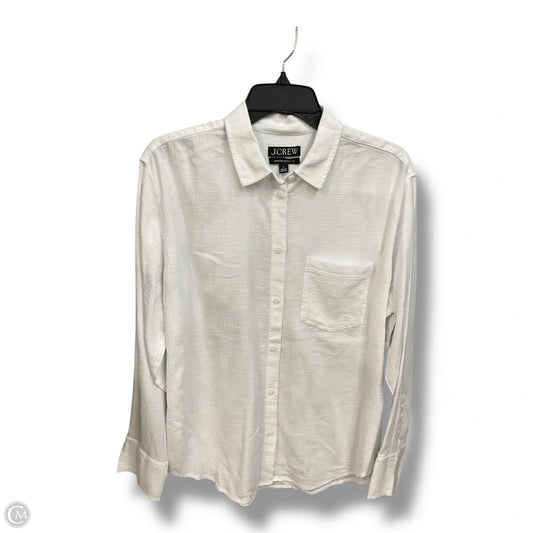 Top Long Sleeve By J. Crew In White, Size: S