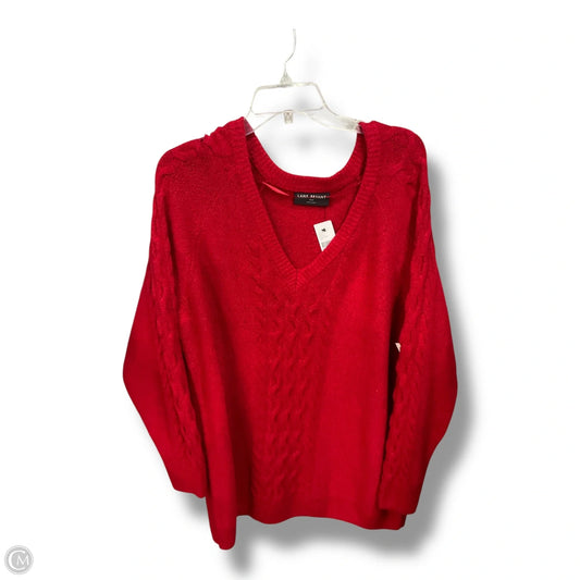 Sweater By Lane Bryant In Red, Size: 2x