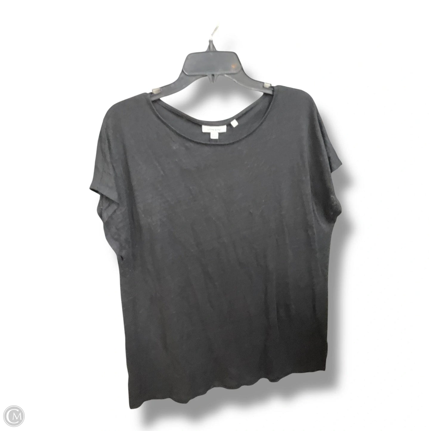 Top Short Sleeve By Chicos In Black, Size: L