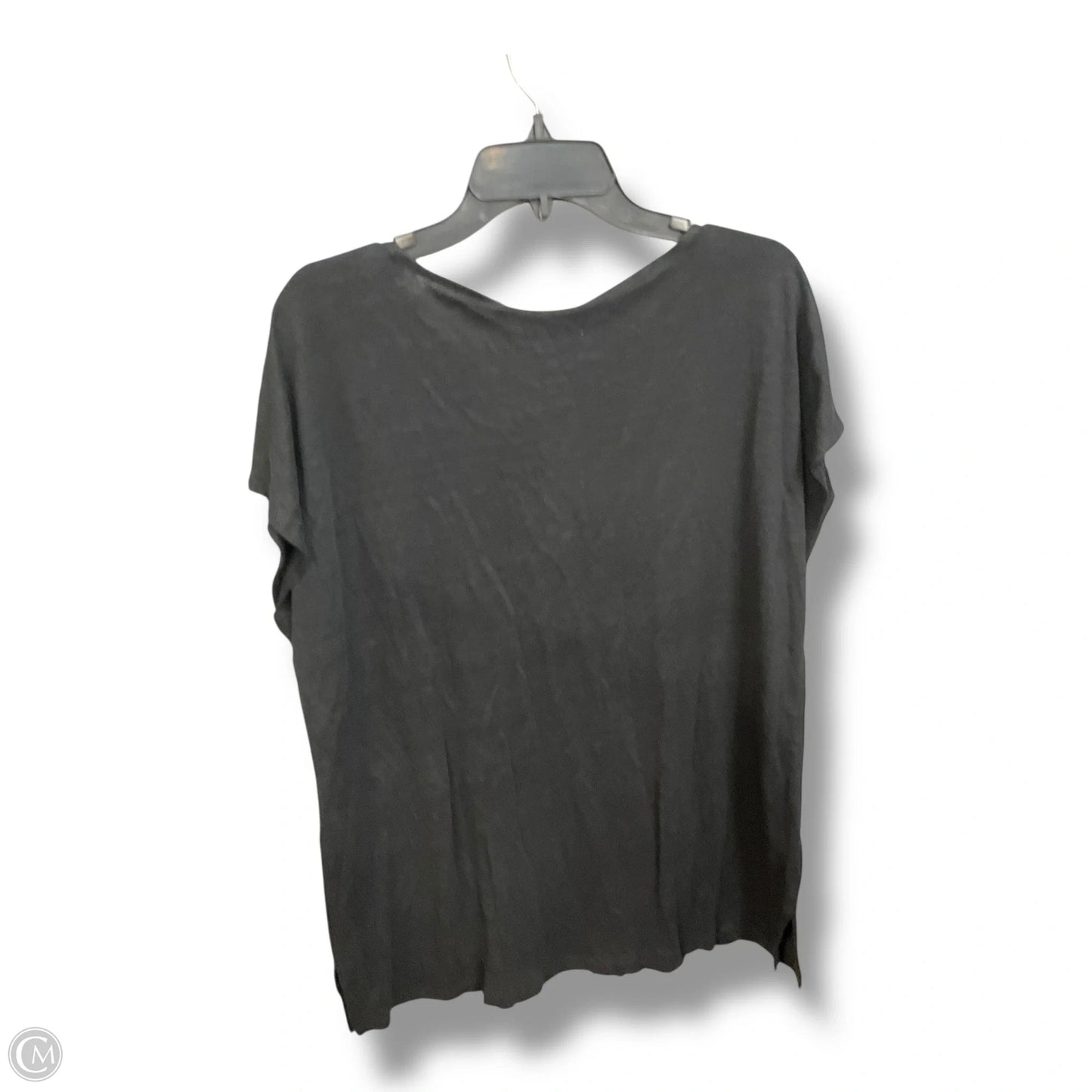 Top Short Sleeve By Chicos In Black, Size: L