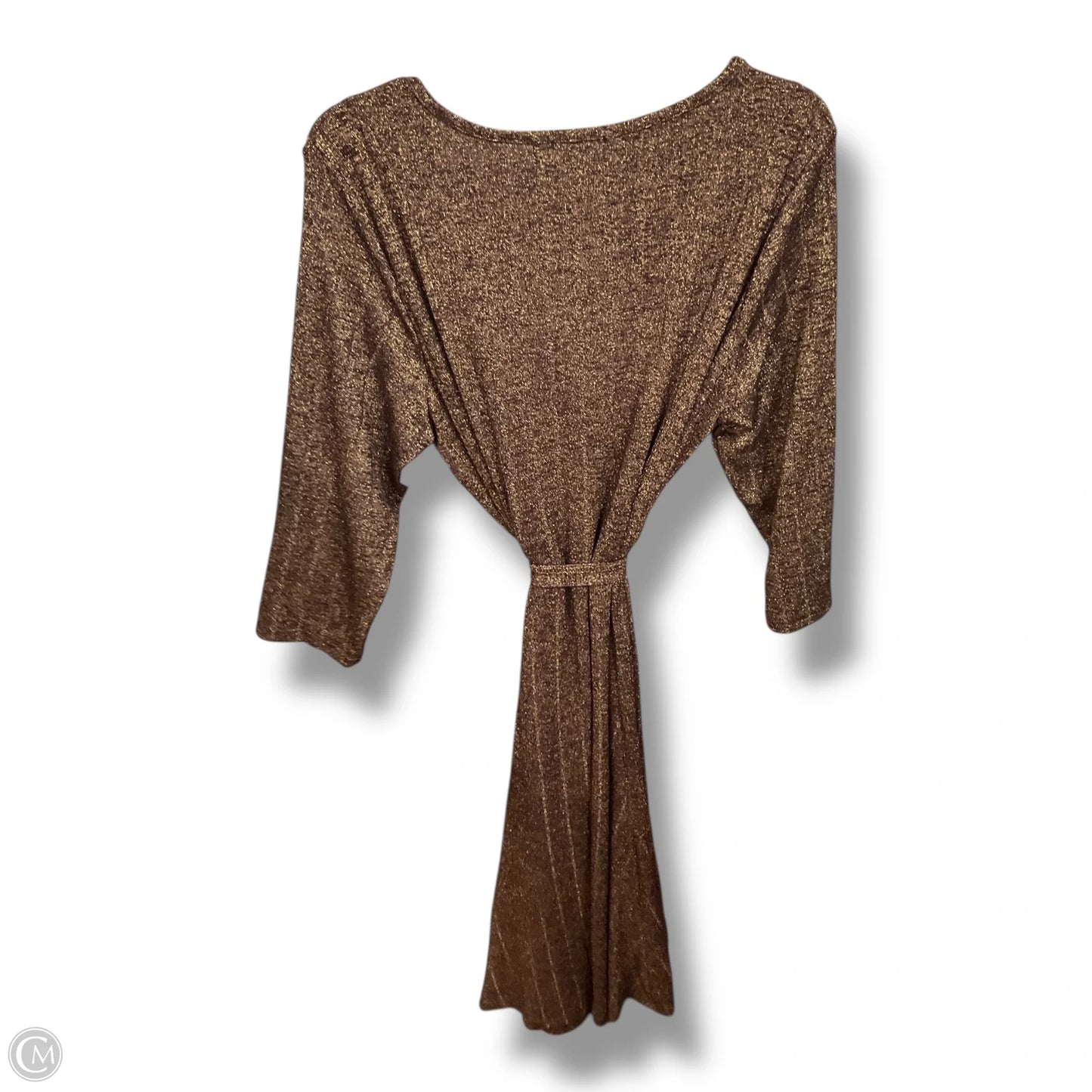 Dress Casual Maxi By Nina Leonard In Brown, Size: Xl