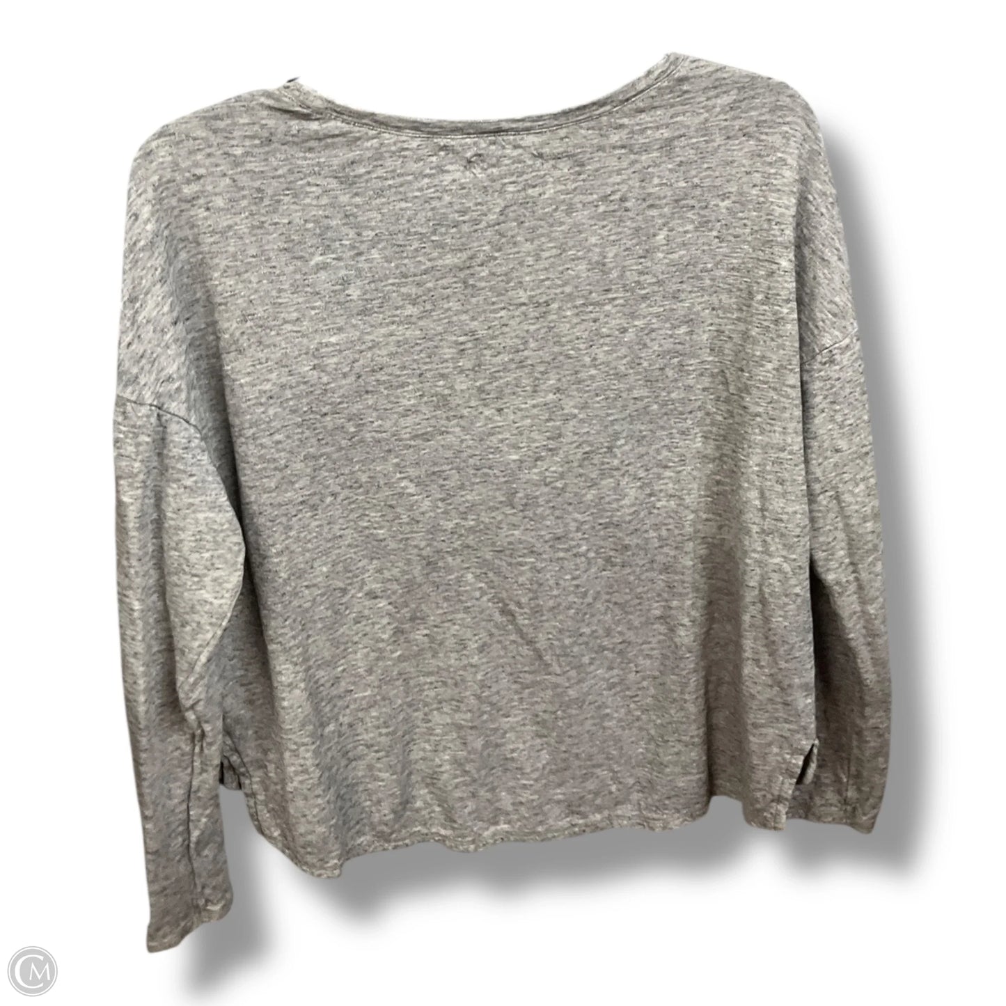Top Long Sleeve By Madewell In Grey, Size: S