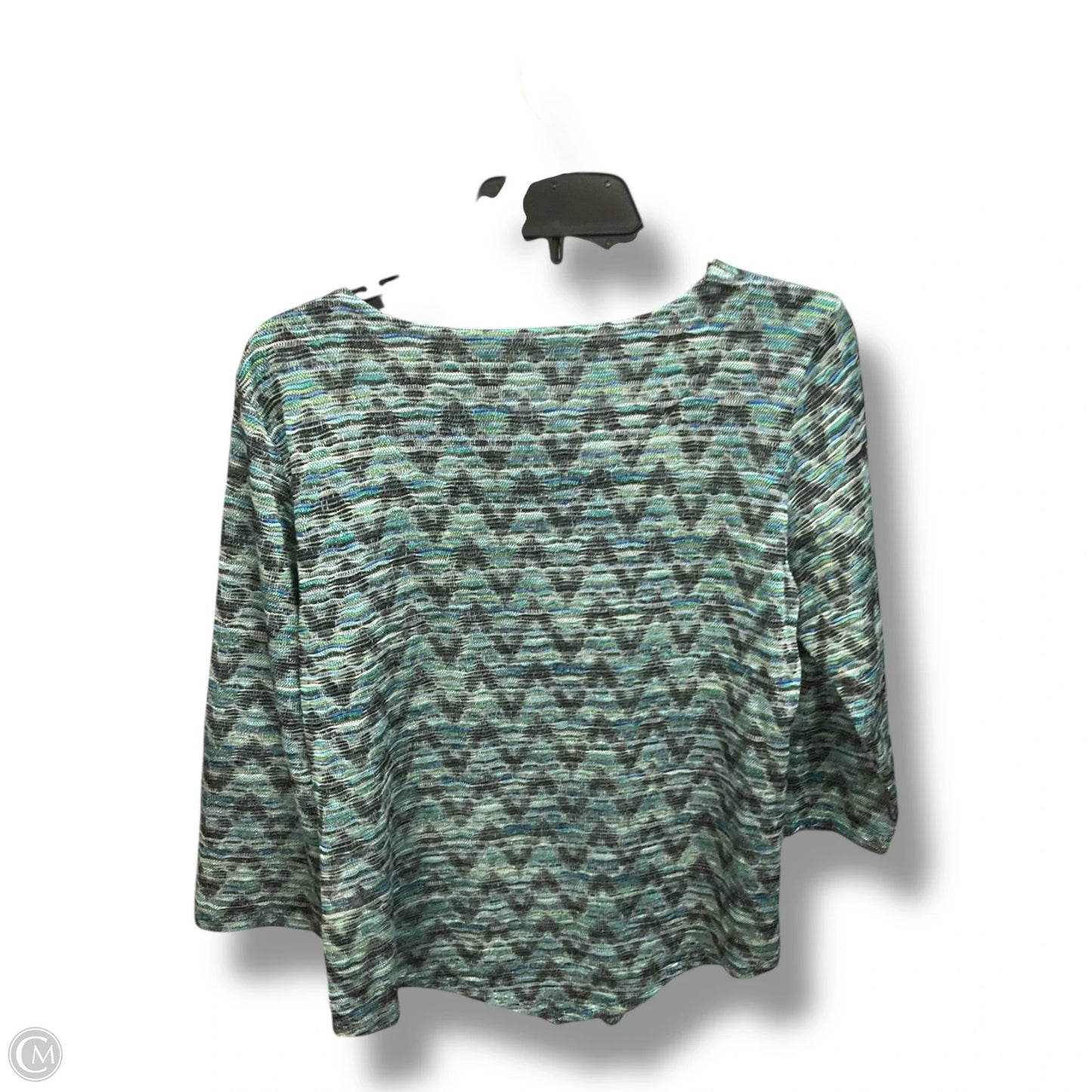 Top 3/4 Sleeve By Alfred Dunner In Green, Size: S