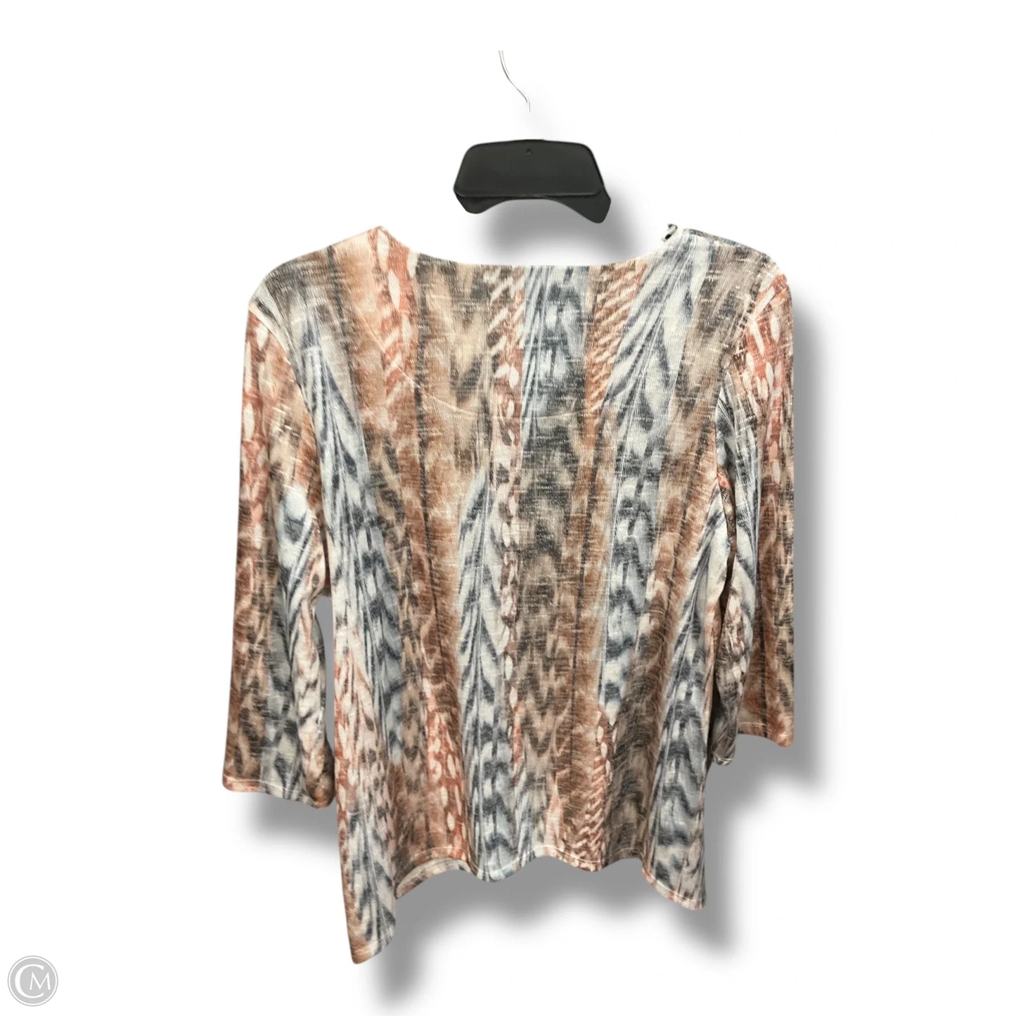 Top 3/4 Sleeve By Alfred Dunner In Multi-colored, Size: S
