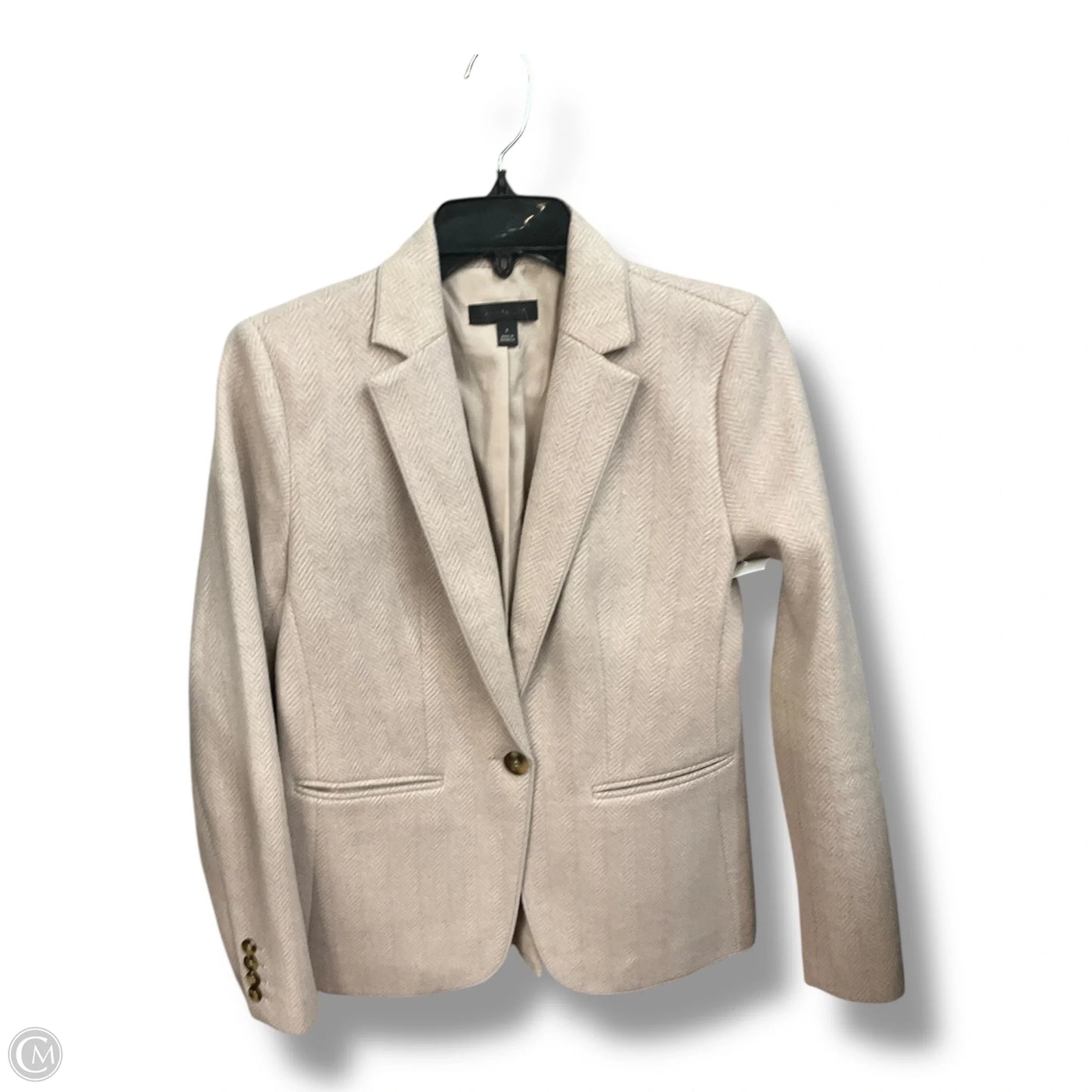 Blazer By Ann Taylor In Tan, Size: Xs