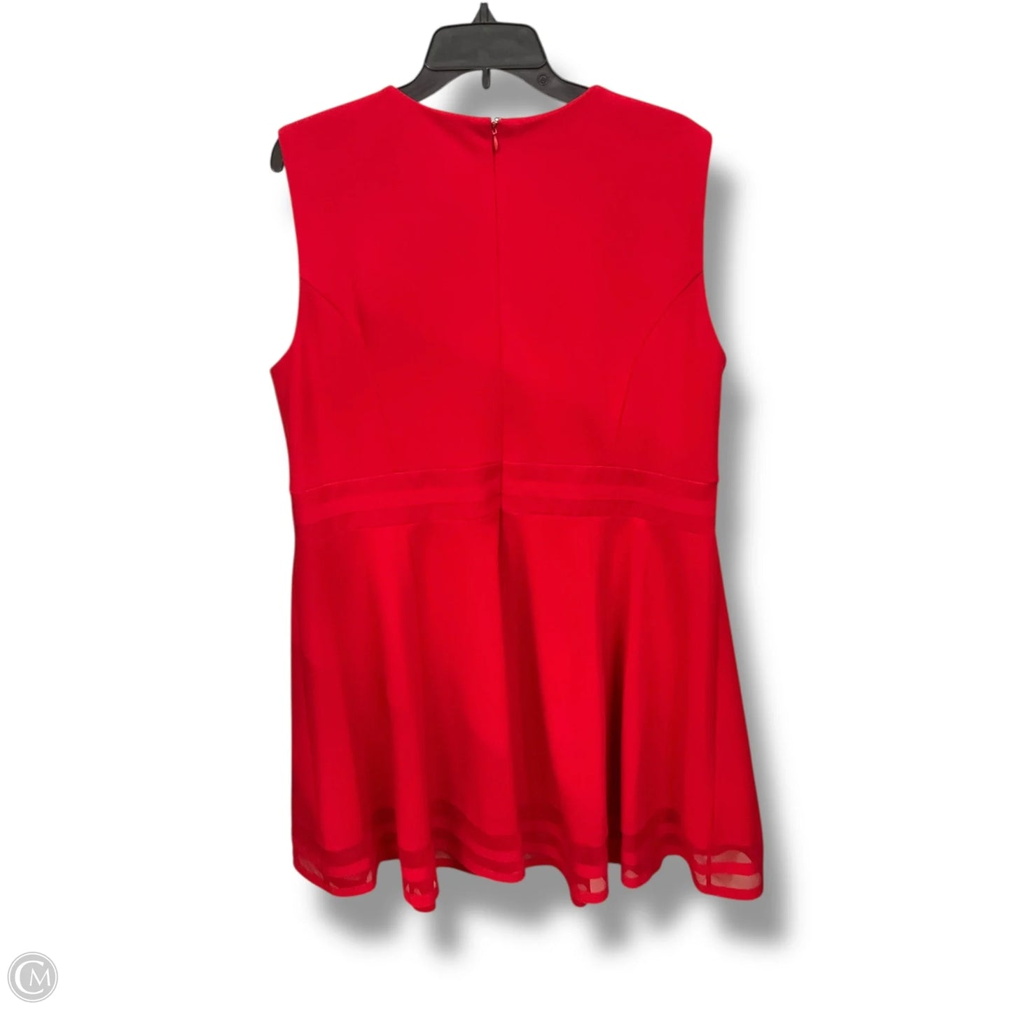 Dress Casual Midi By Calvin Klein In Red, Size: 2x