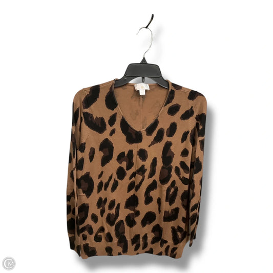 Top Long Sleeve By Belle By Kim Gravel In Animal Print, Size: Xs