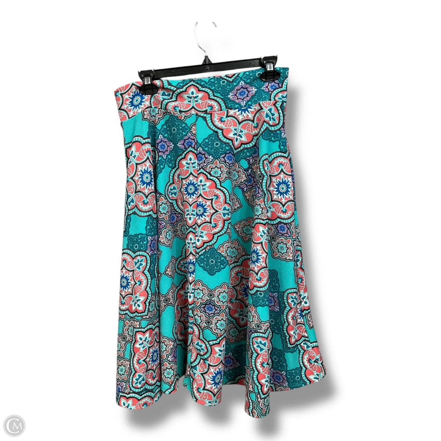 Skirt Midi By Agnes Orinda In Aqua, Size: L