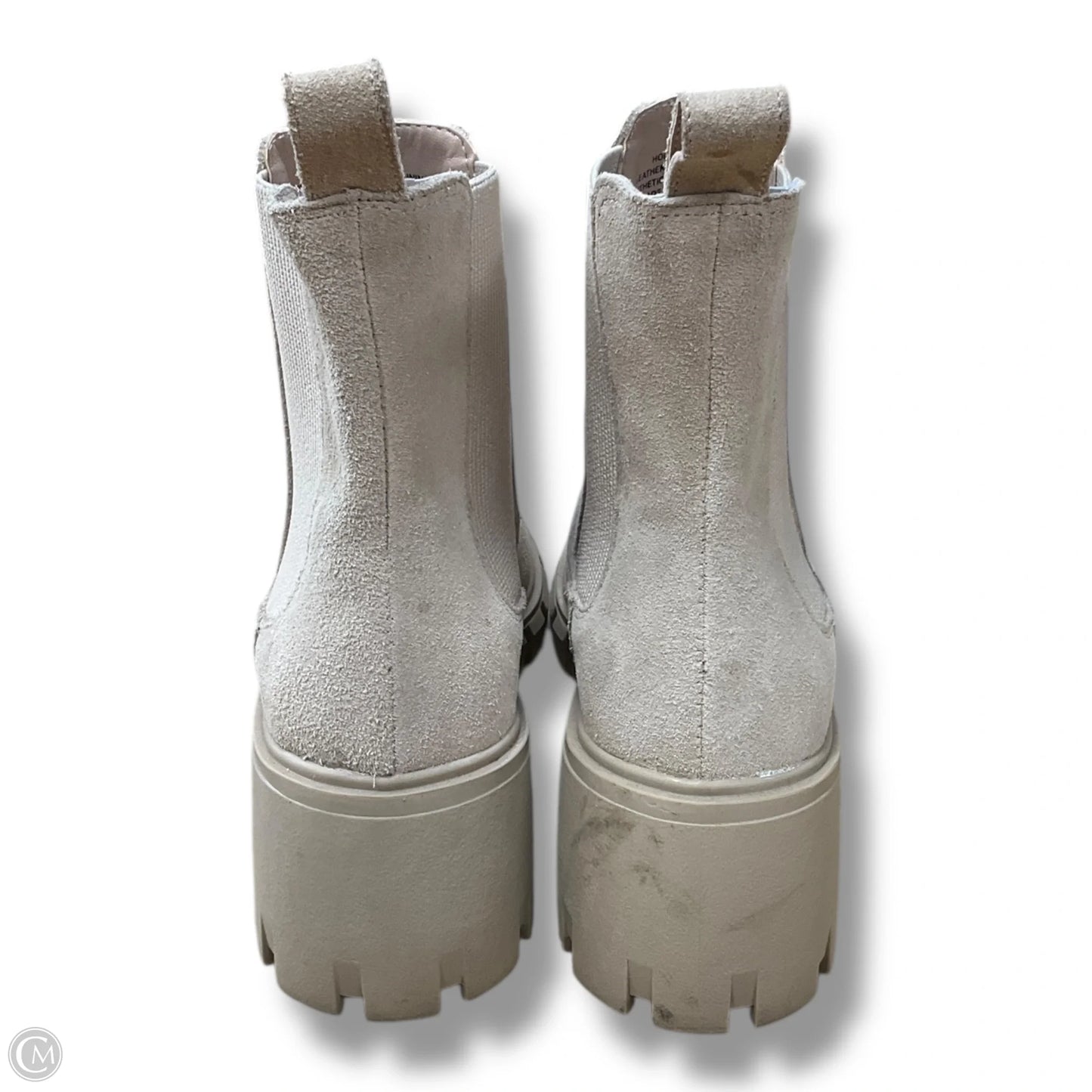 Boots Ankle Heels By Steve Madden In Tan, Size: 7