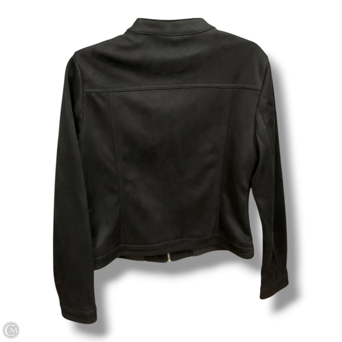 Jacket Moto By Clothes Mentor In Black, Size: M