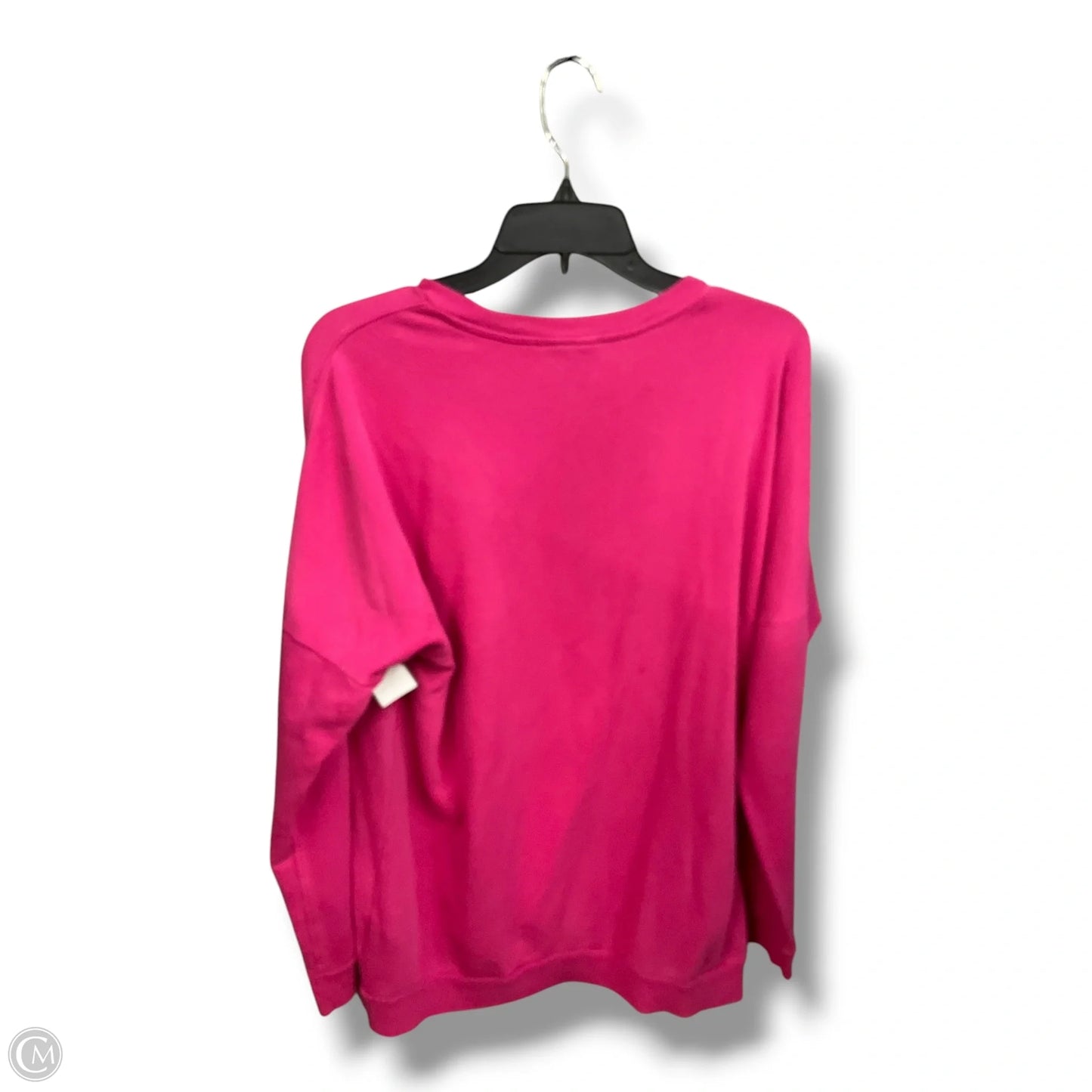 Sweatshirt Collar By Adidas In Pink, Size: L