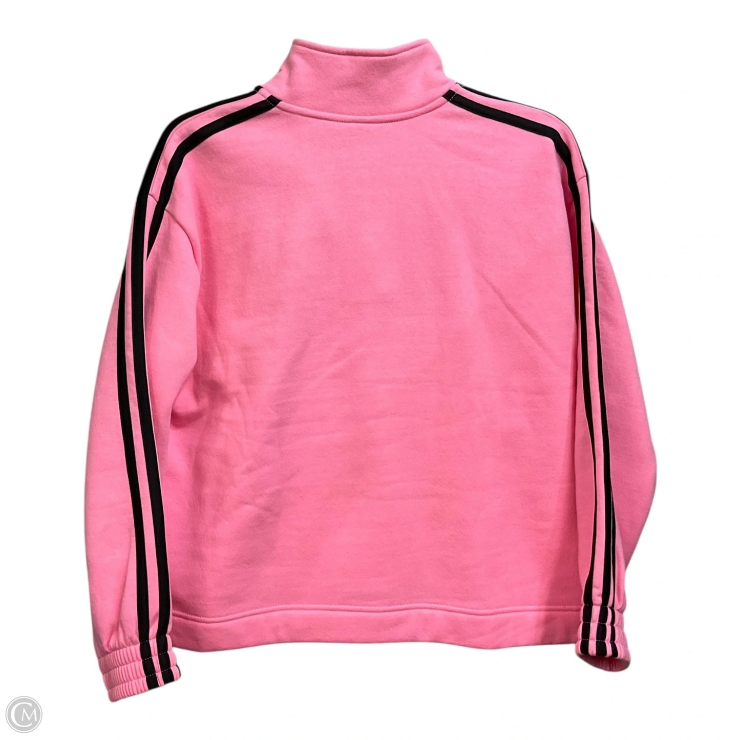 Athletic Sweatshirt Collar By Adidas In Pink, Size: Xl