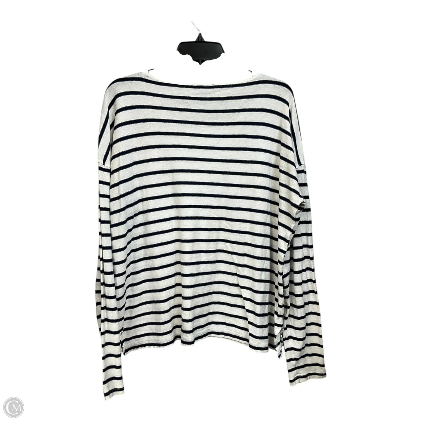 Top Long Sleeve By J. Crew In Striped Pattern, Size: M
