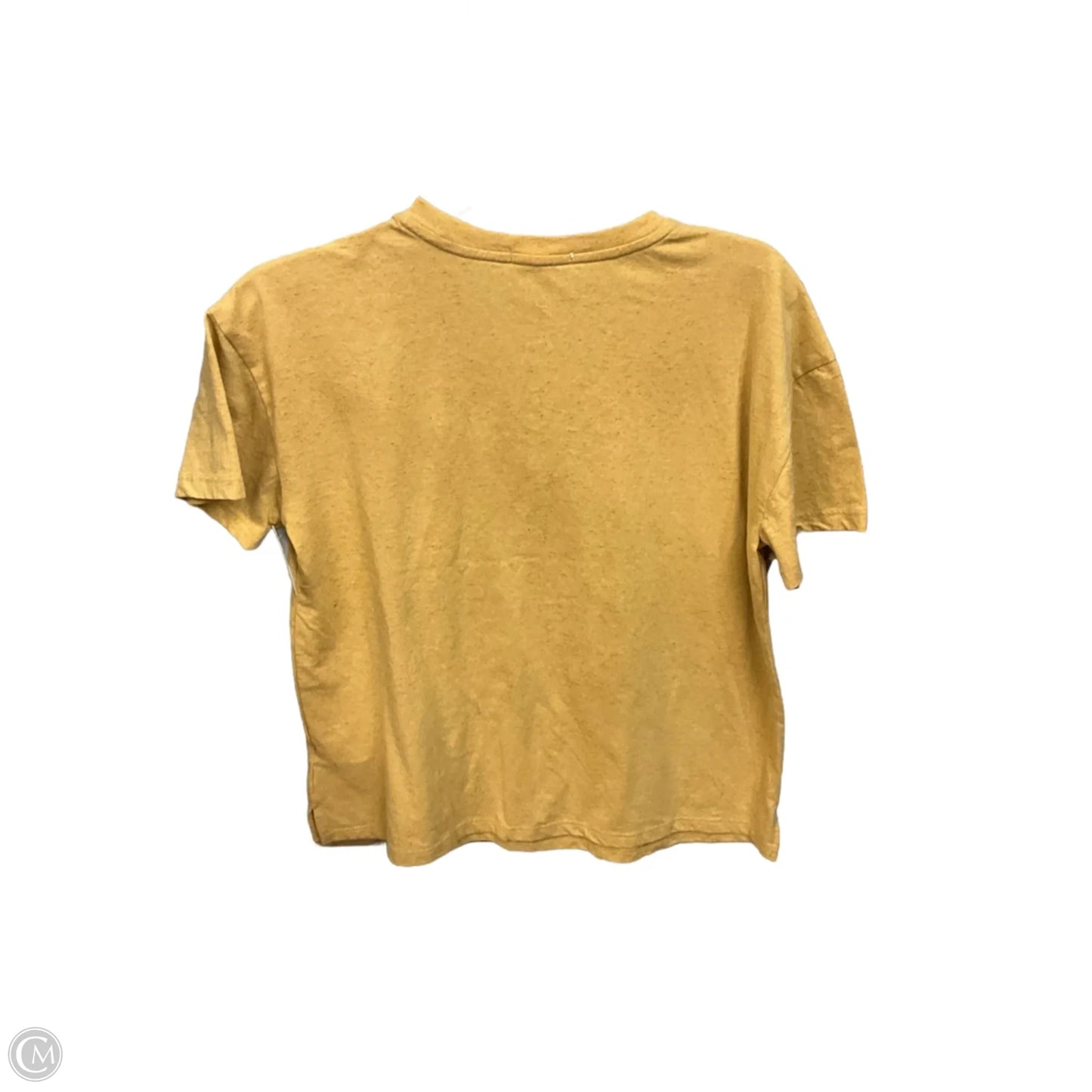 Top Short Sleeve By Maurices In Yellow, Size: S