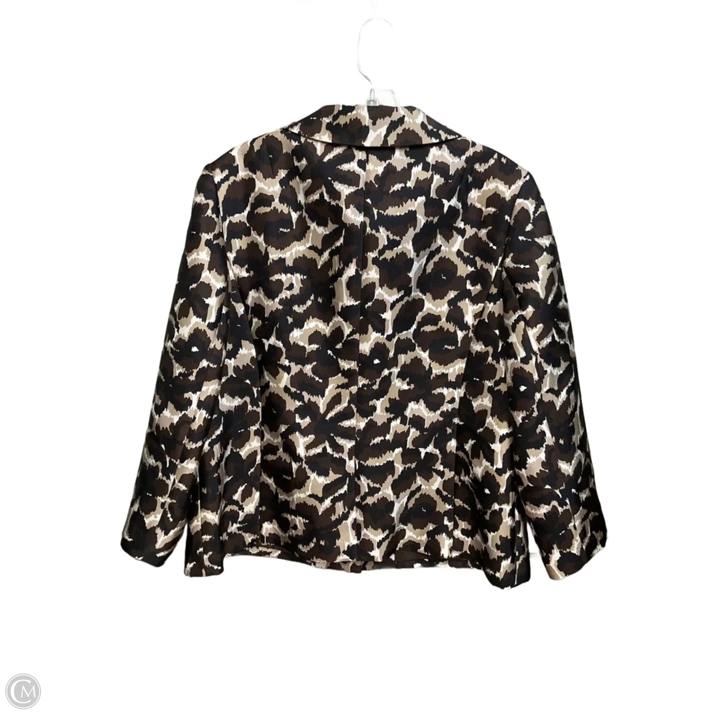 Blazer By Talbots In Black & Brown, Size: L