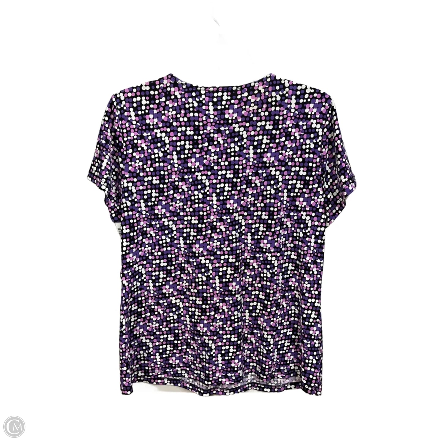 Top Short Sleeve By Laura Ashley In Purple, Size: M