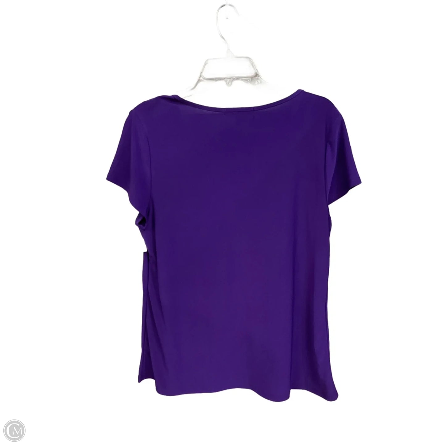 Top Short Sleeve By Clothes Mentor In Purple, Size: L