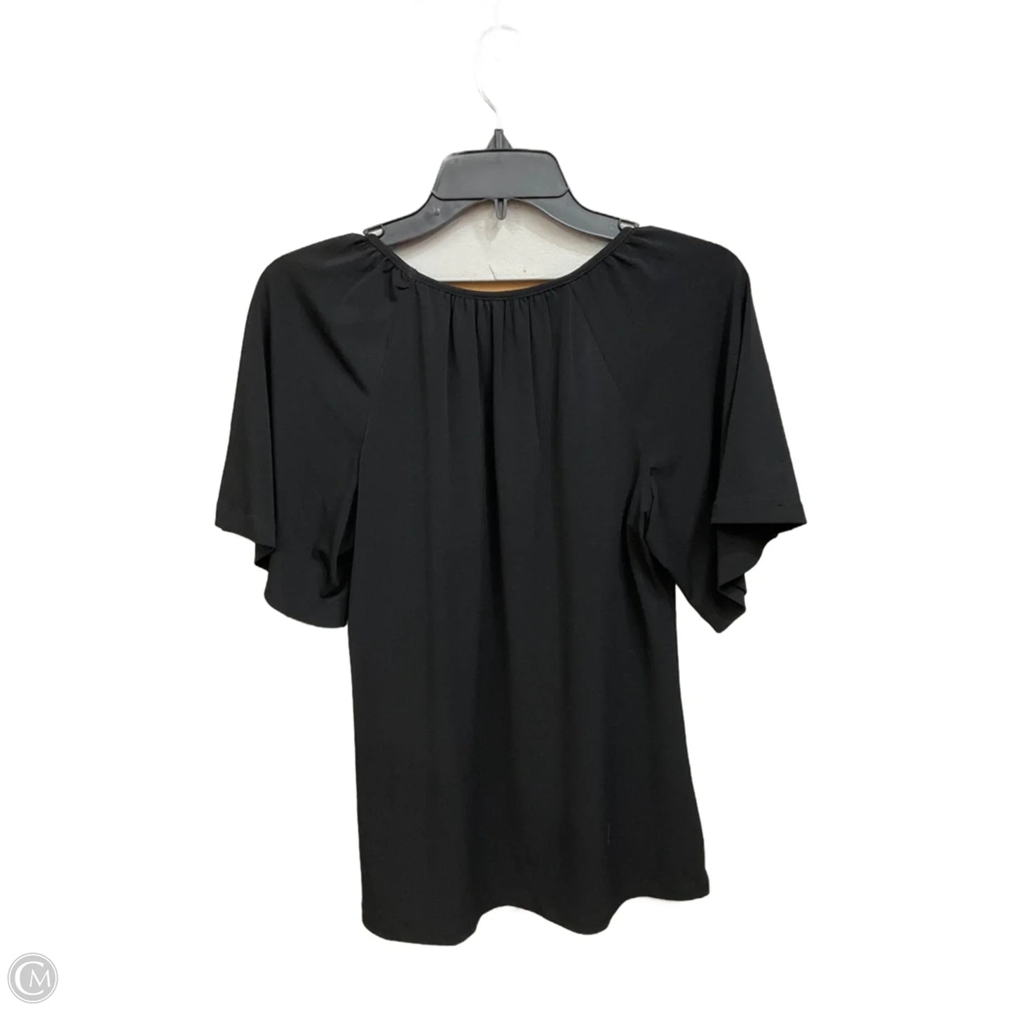 Top Short Sleeve By Jm Collections In Black, Size: M