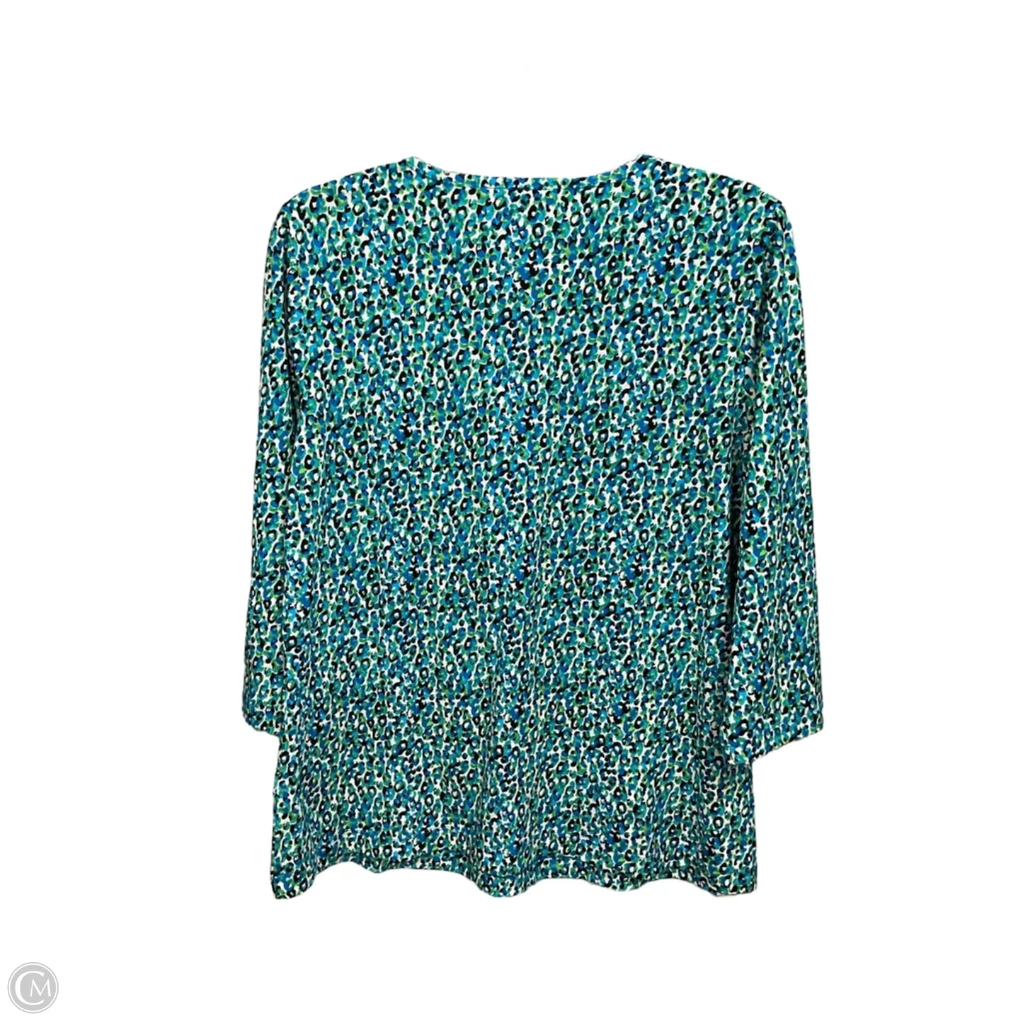 Top 3/4 Sleeve By Laura Ashley In Animal Print, Size: M