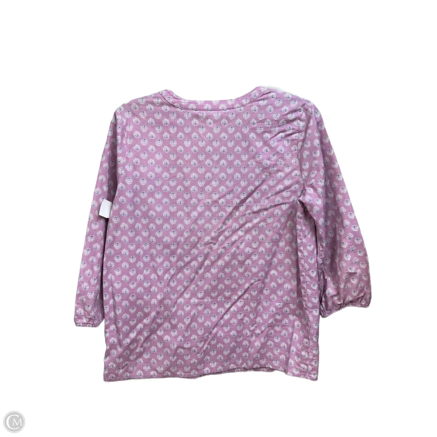 Top 3/4 Sleeve By Croft And Barrow In Purple, Size: Xs
