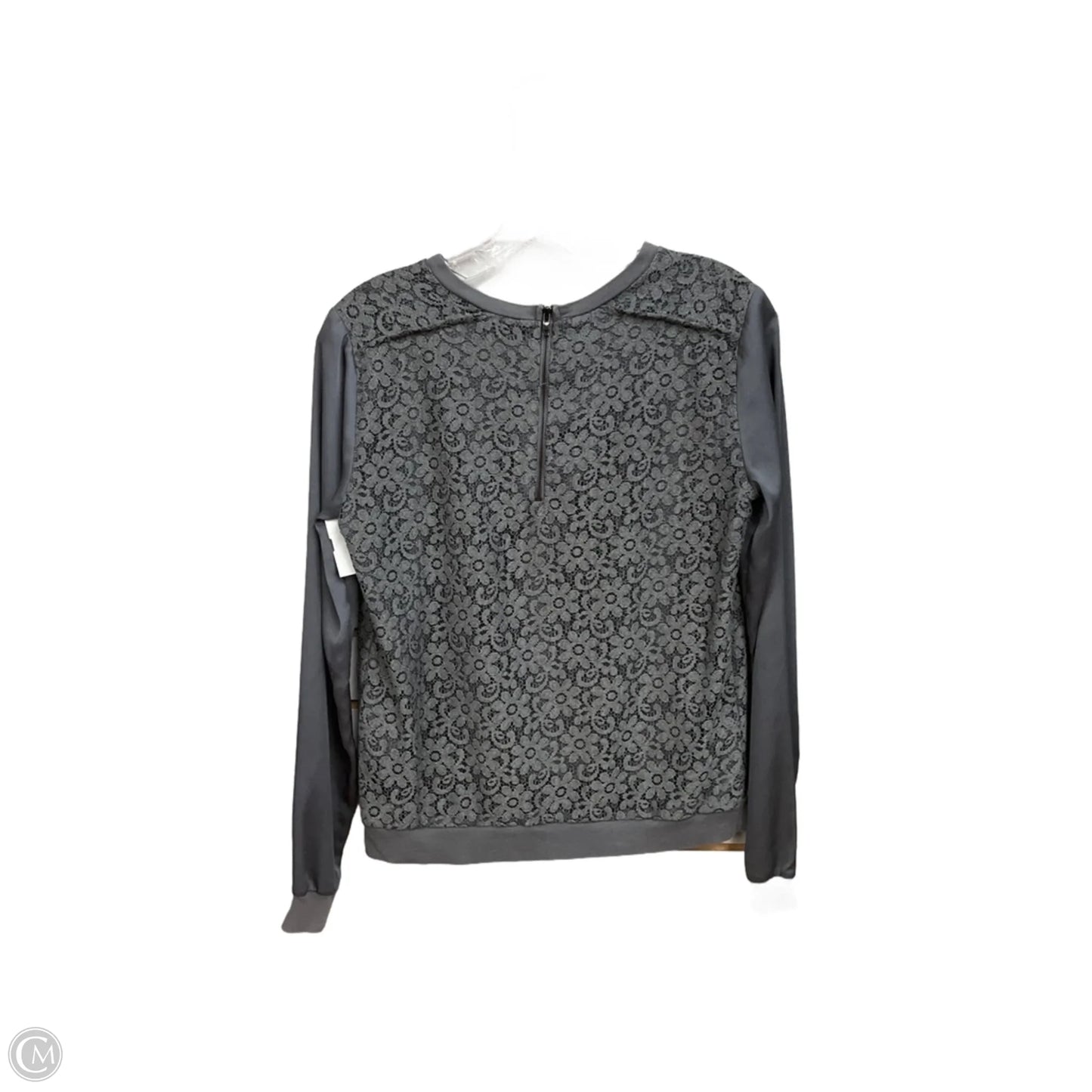 Top Long Sleeve By Ann Taylor In Grey, Size: Xs