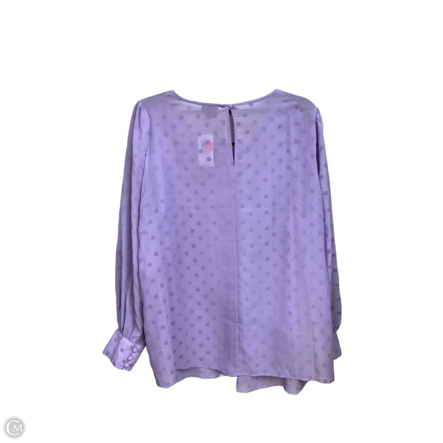 Blouse Long Sleeve By Torrid In Polkadot Pattern, Size: 1x