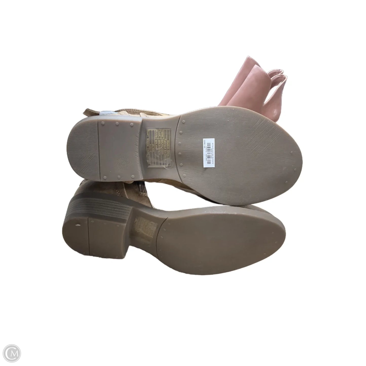 Boots Ankle Heels By Torrid In Tan, Size: 9.5