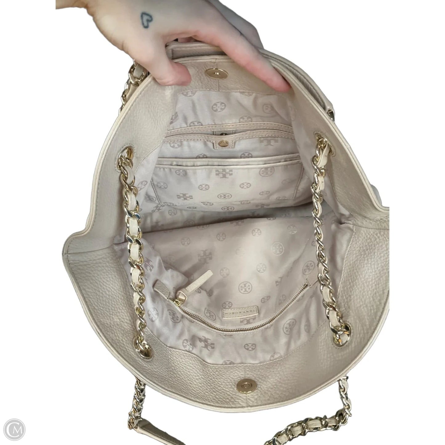 Handbag Designer By Tory Burch, Size: Large