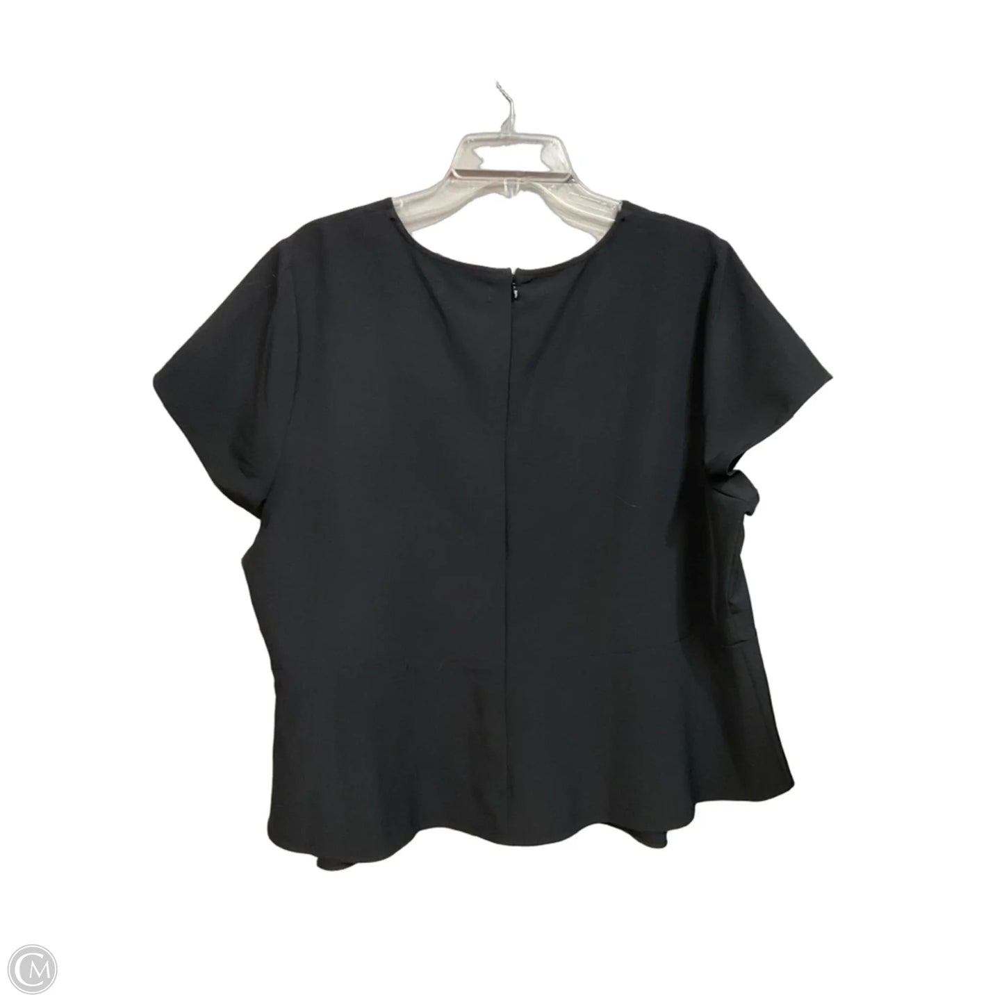 Top Short Sleeve By Lane Bryant In Black, Size: 2x