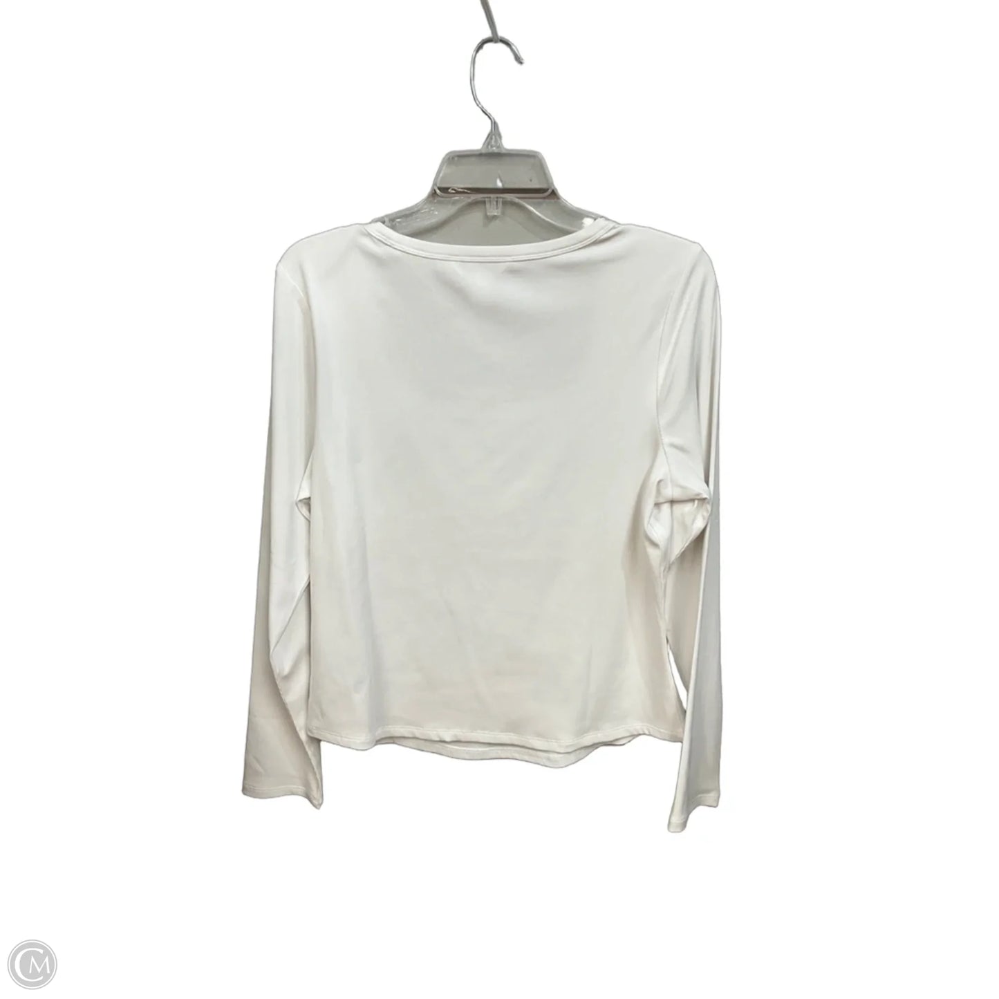 Athletic Top Long Sleeve Collar By Athleta In White, Size: Xl