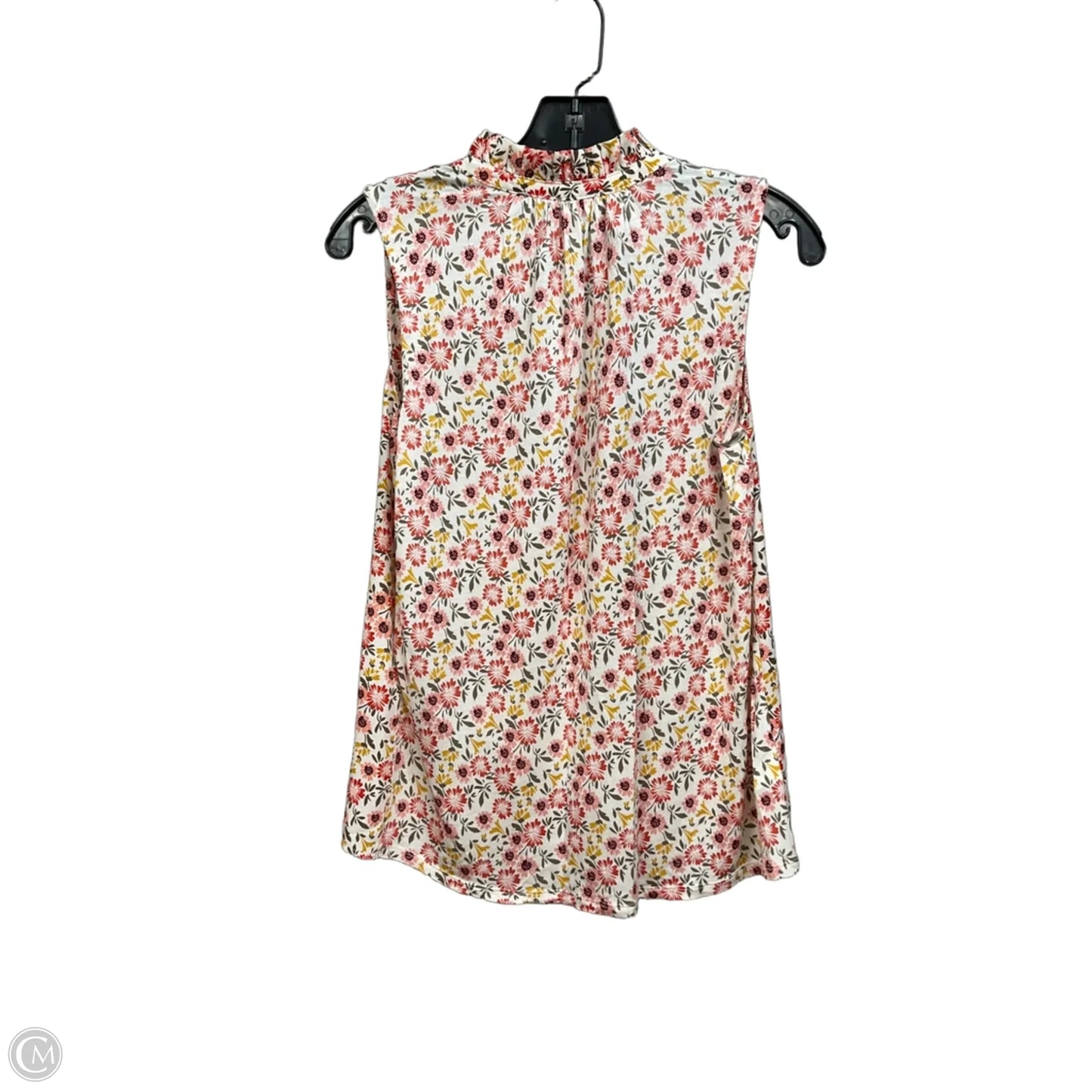 Top Sleeveless By Loft In Floral Print, Size: Xs