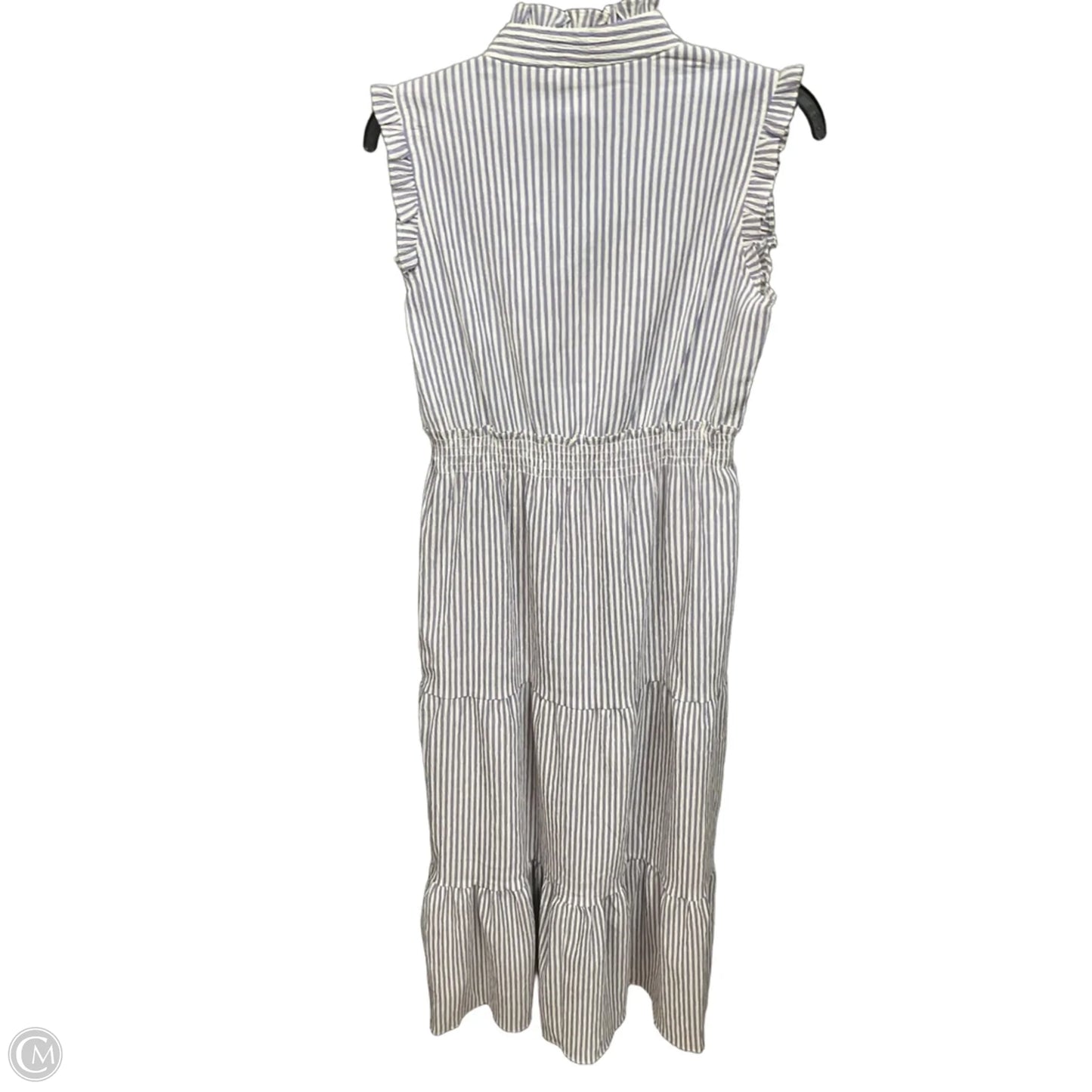 Dress Casual Midi By Eddie Bauer In Striped Pattern, Size: S