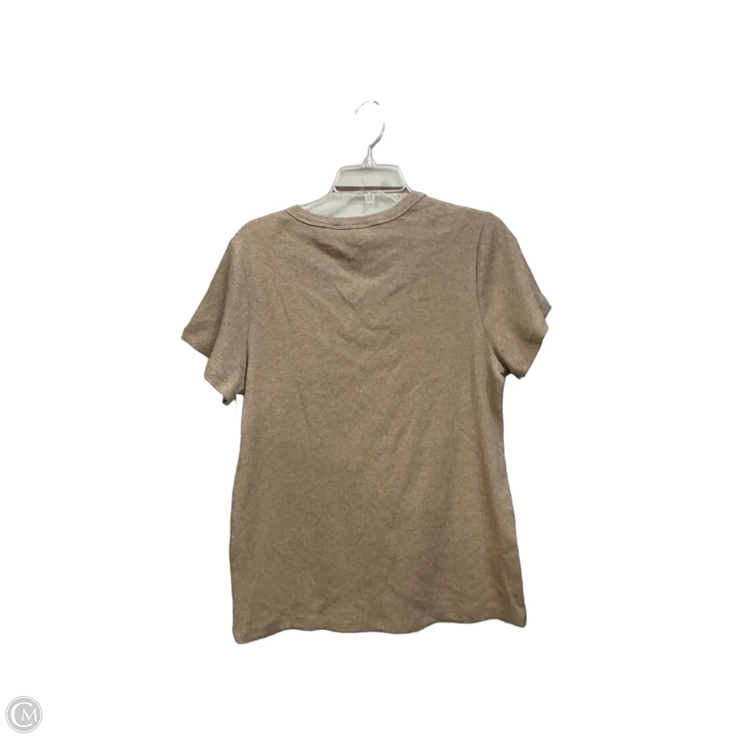 Top Short Sleeve By Market & Spruce In Tan, Size: 2x