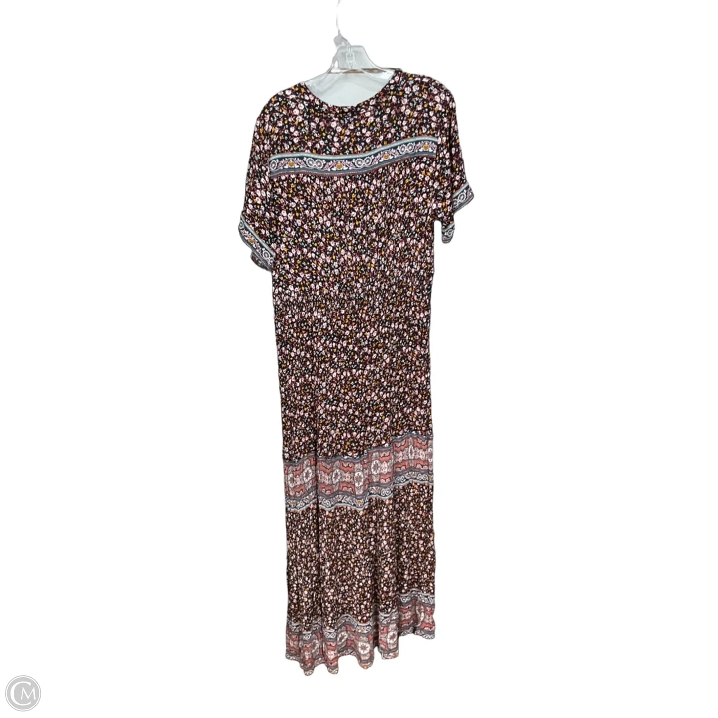 Dress Casual Maxi By Knox Rose In Floral Print, Size: Xl