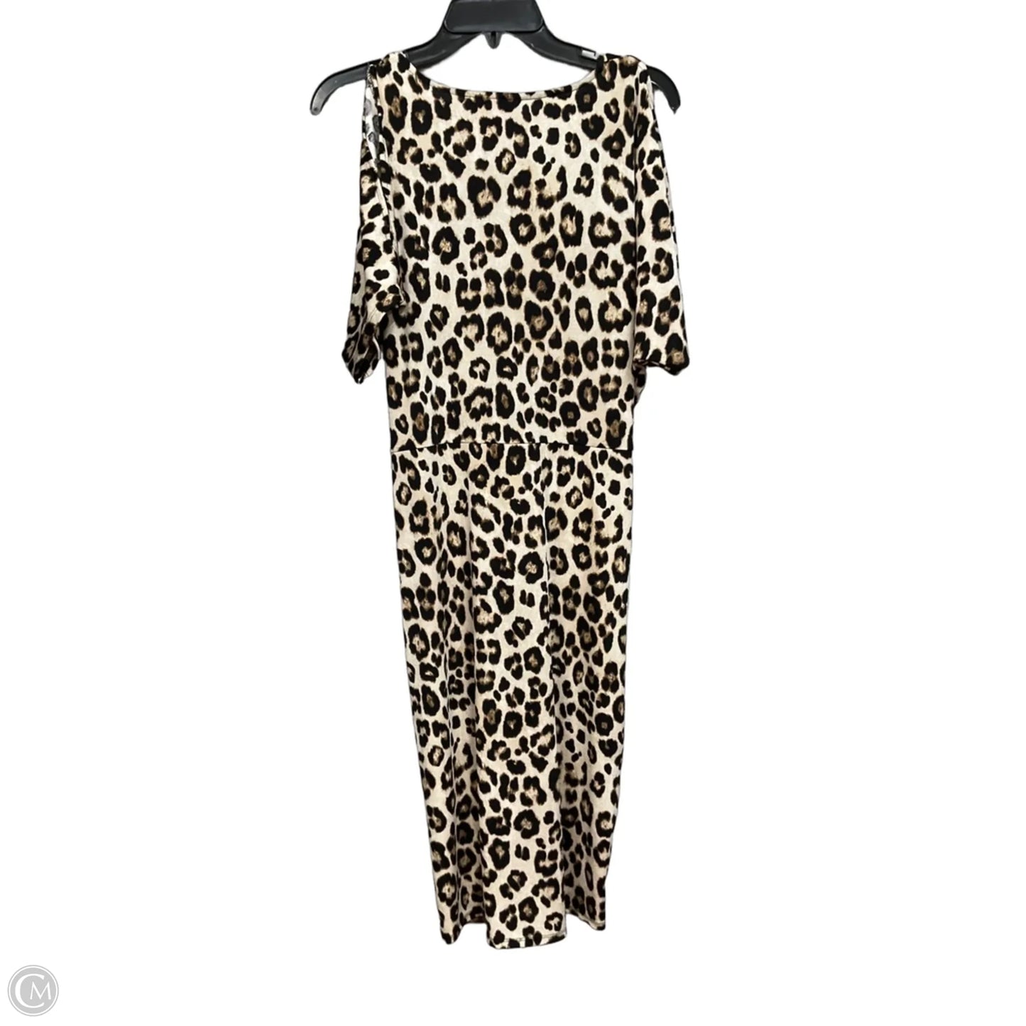 Dress Casual Midi By Jennifer Lopez In Animal Print, Size: L