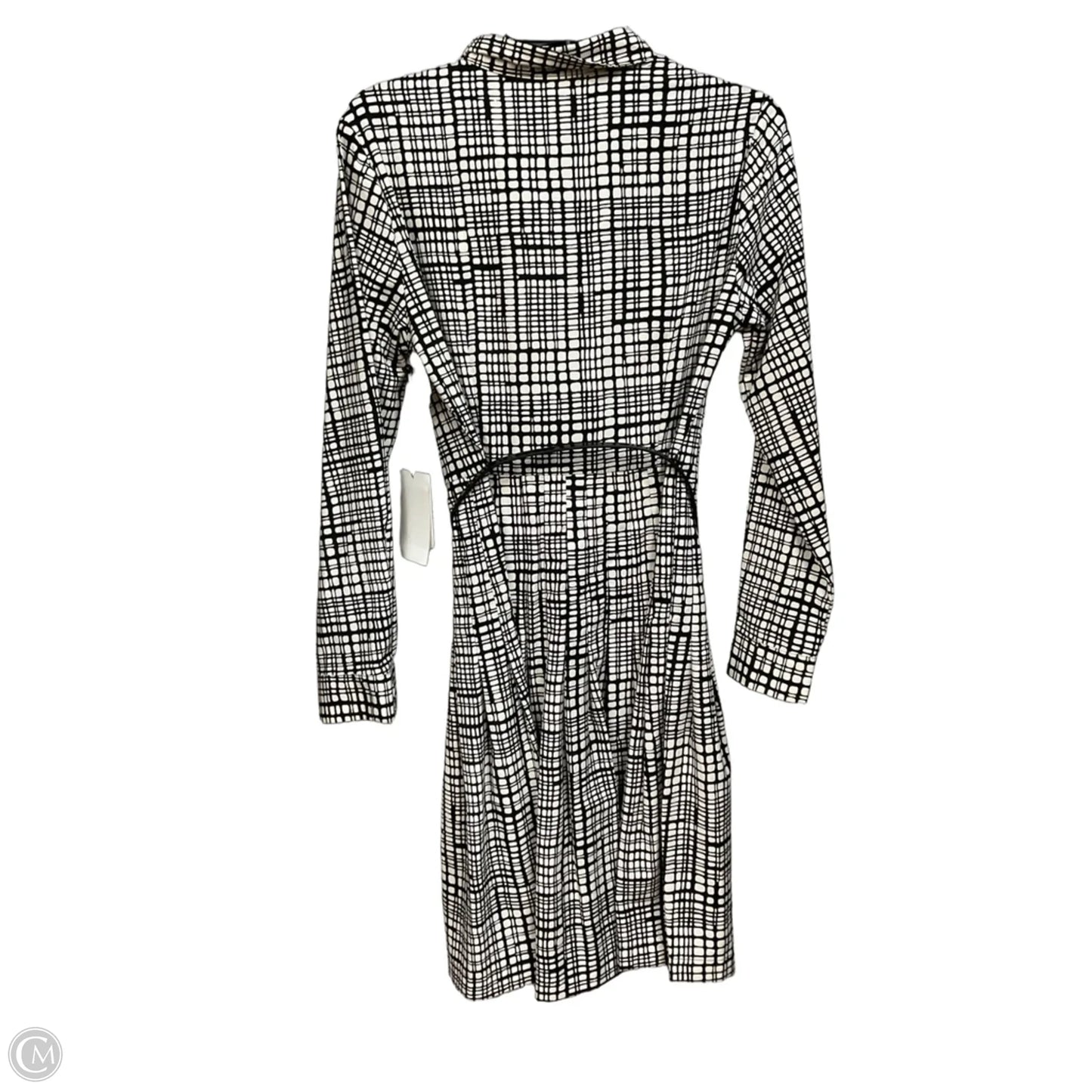Dress Casual Short By Calvin Klein In Black & Tan, Size: S