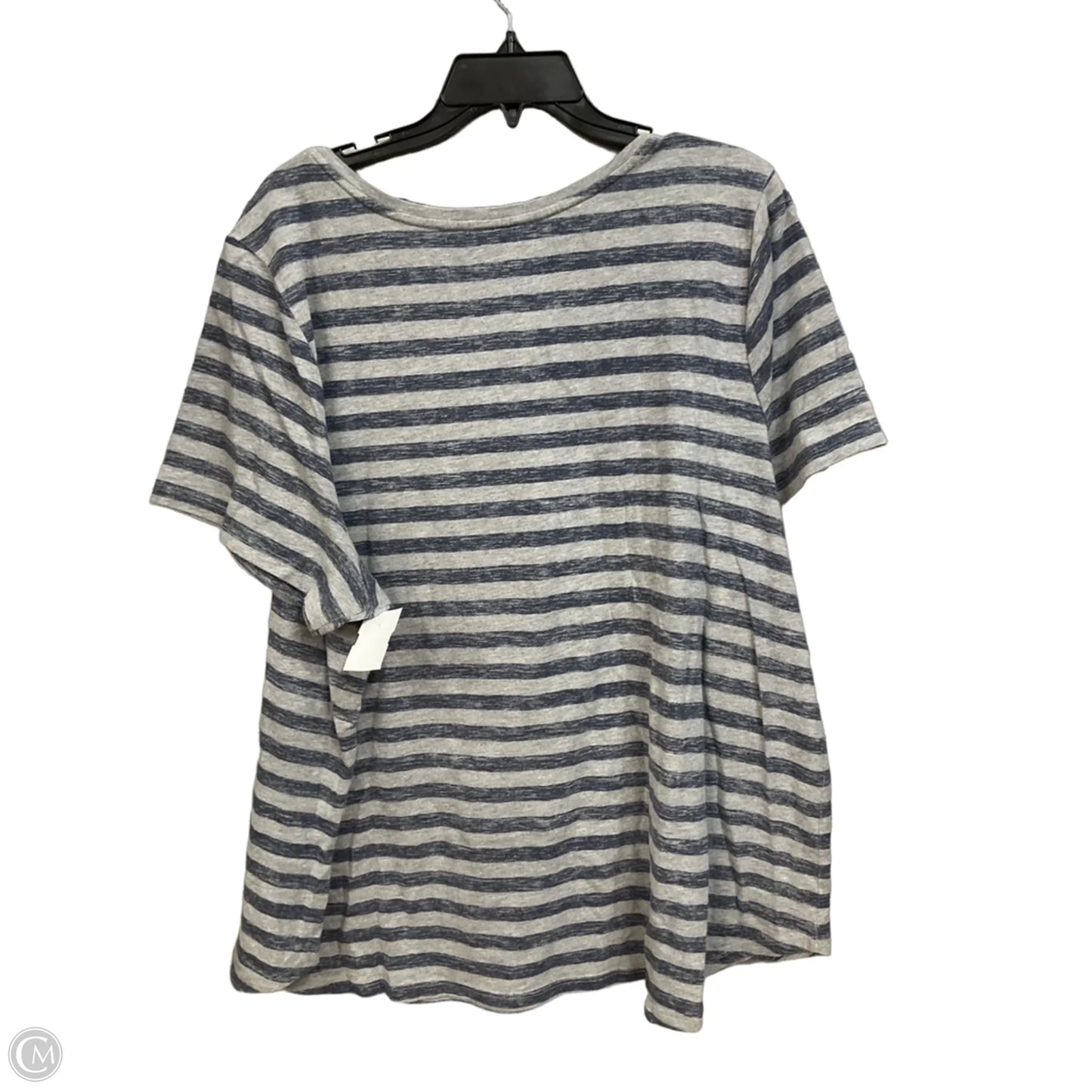 Top Short Sleeve By Lane Bryant In Striped Pattern, Size: 4x