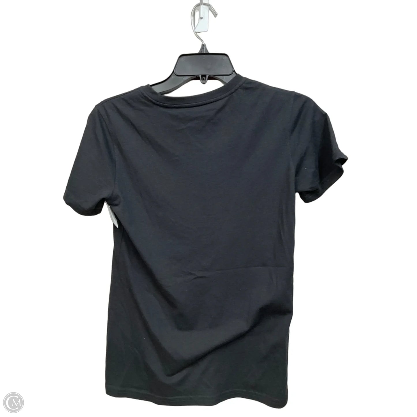 Athletic Top Short Sleeve By Adidas In Black, Size: S
