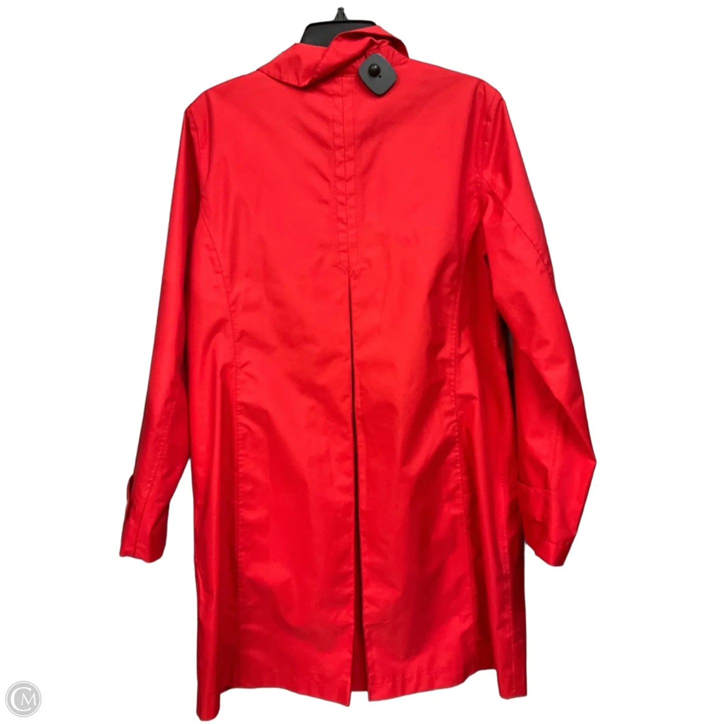 Coat Trench Coat By Lands End In Red, Size: M
