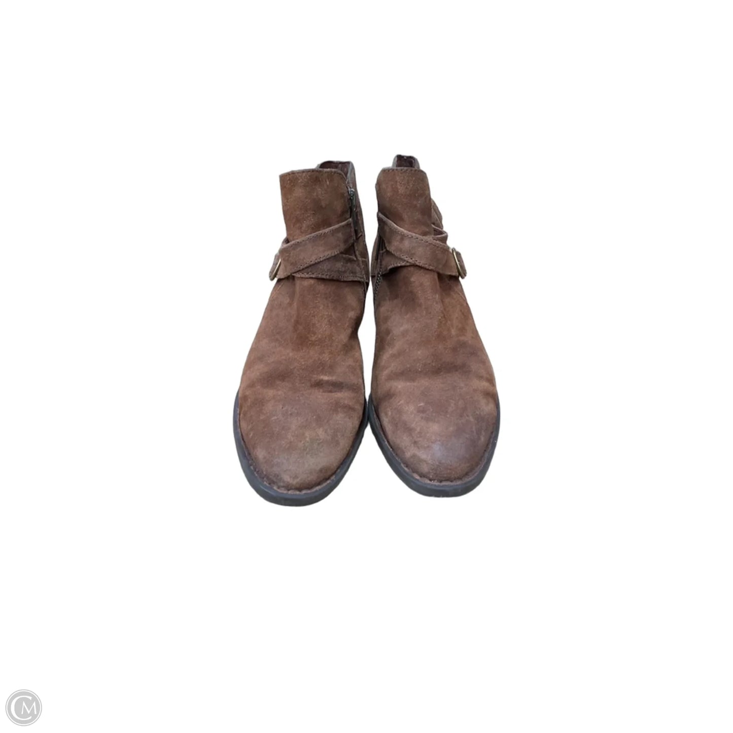 Boots Ankle Heels By Born In Brown, Size: 10