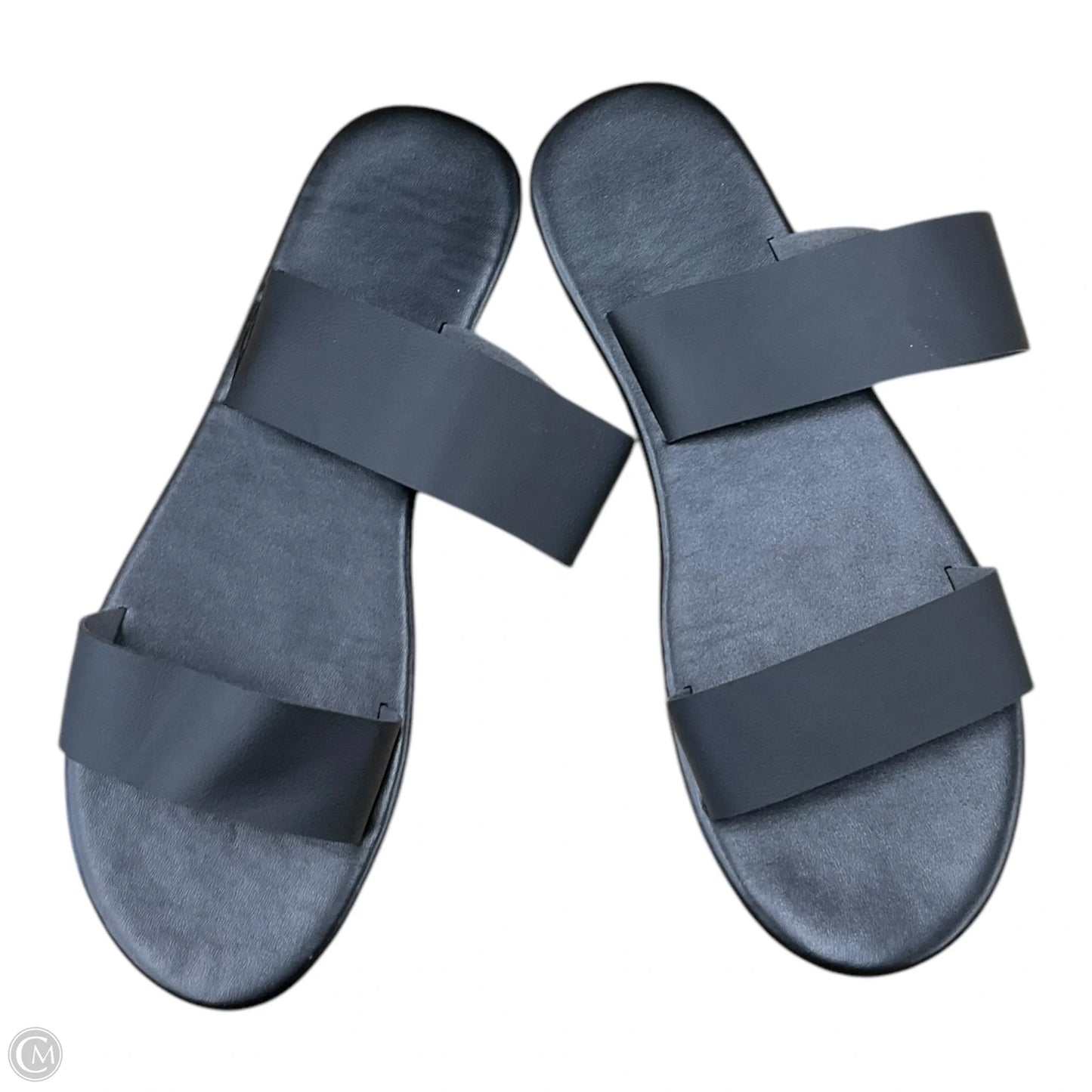 Sandals Flats By Clothes Mentor In Black, Size: 7.5