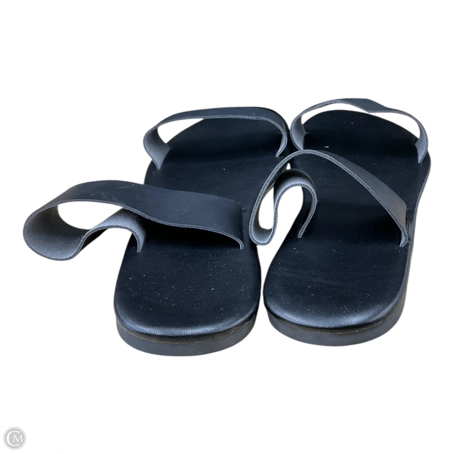 Sandals Flats By Clothes Mentor In Black, Size: 7.5