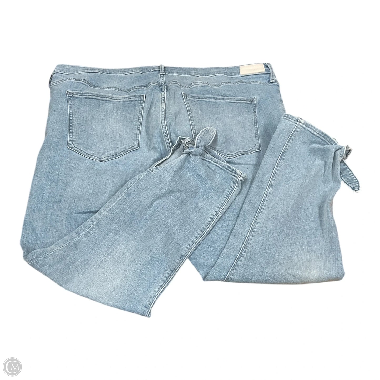 Jeans Straight By Express In Blue Denim, Size: 18