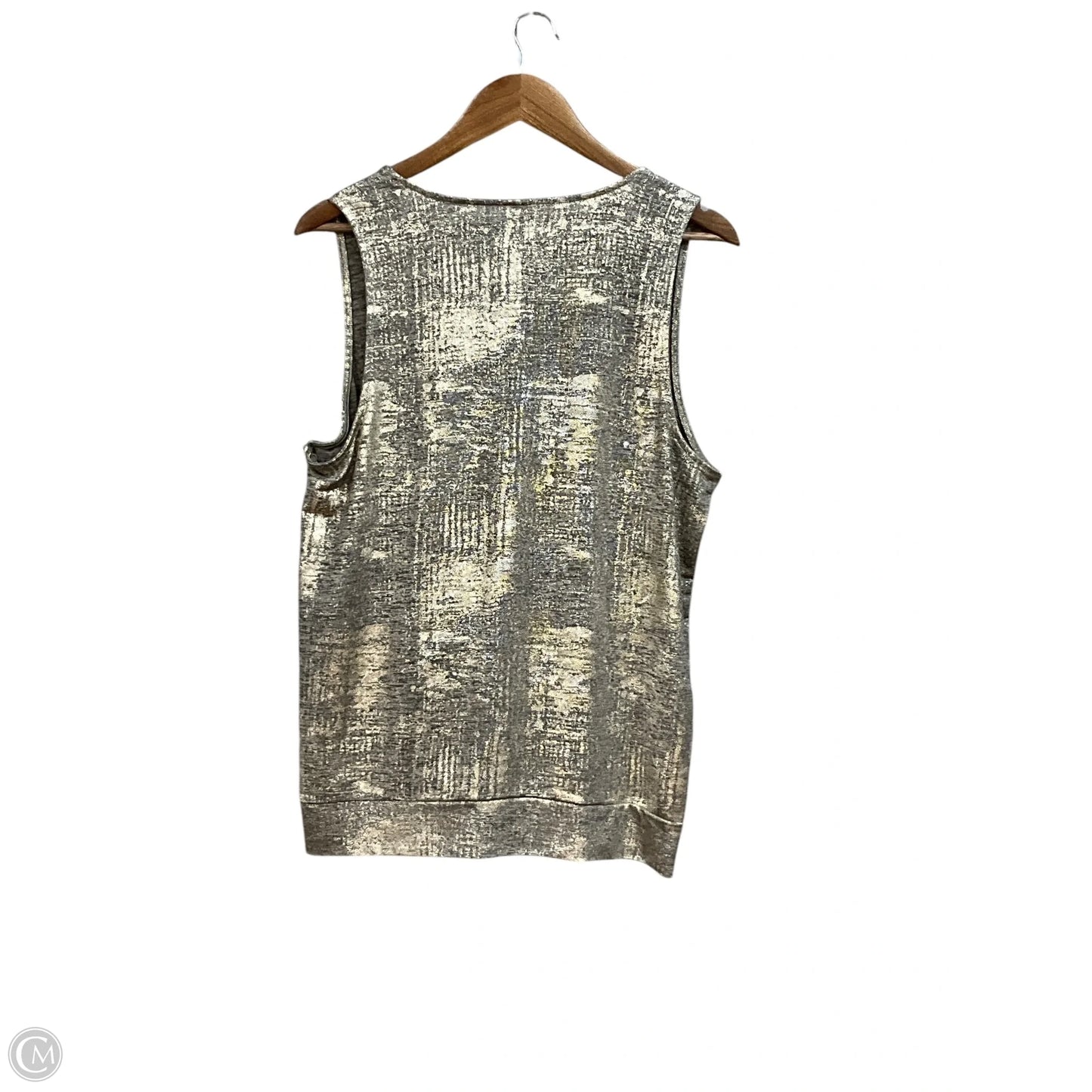 Top Sleeveless By Anthropologie In Gold, Size: Xl