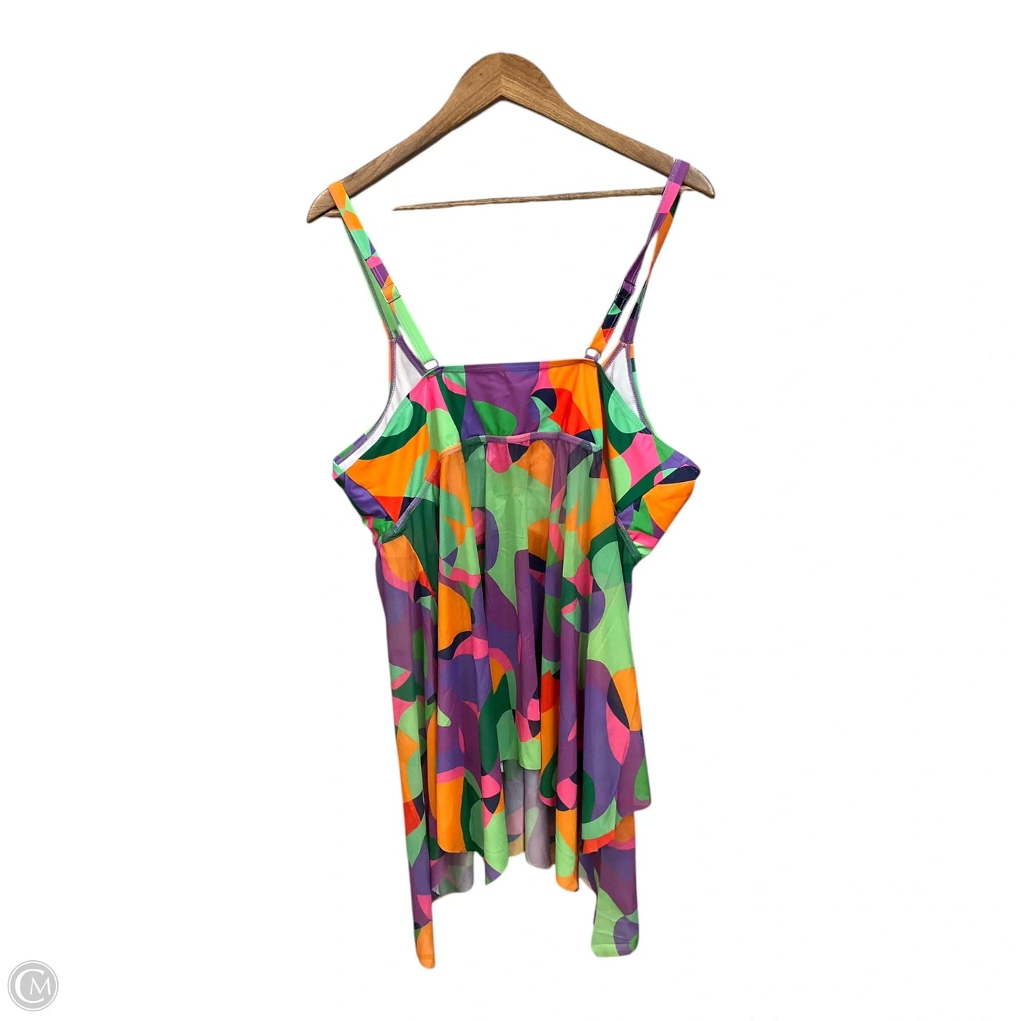 Swimsuit Top By Clothes Mentor In Multi-colored, Size: 4x