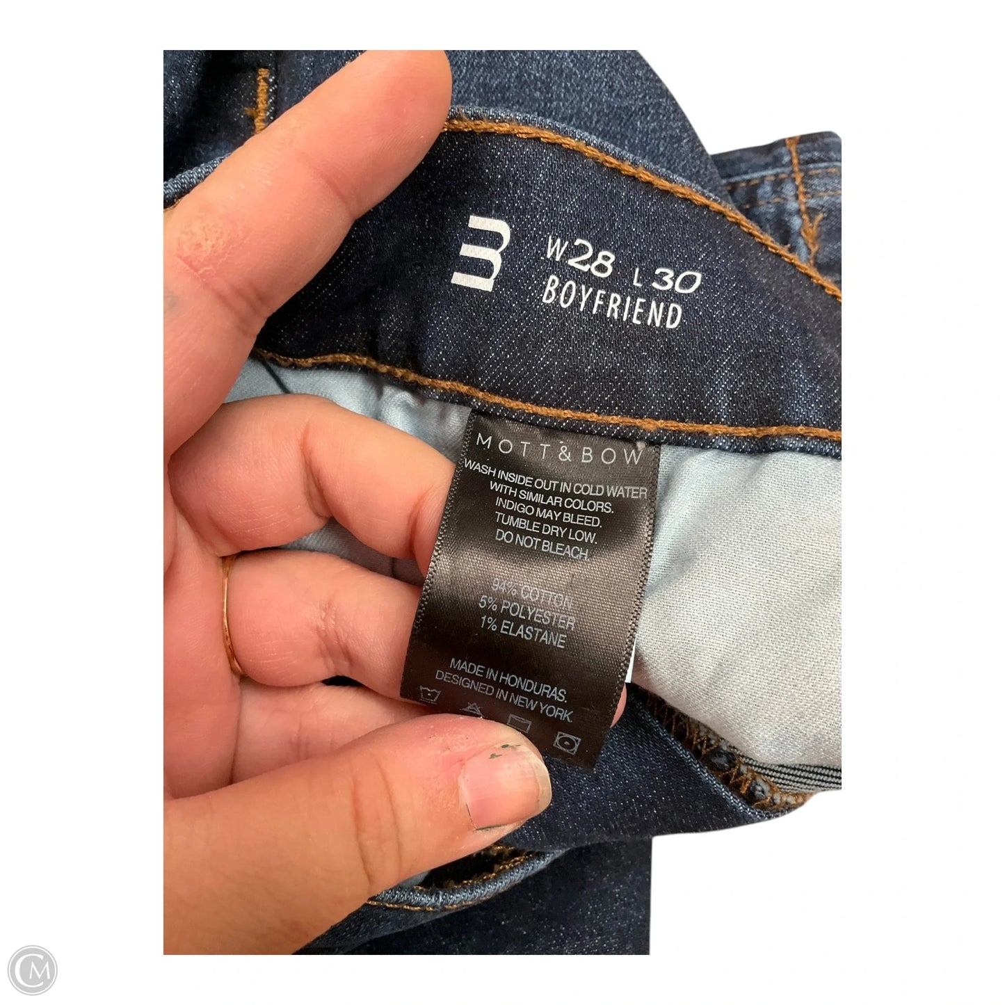 Jeans Boyfriend By Clothes Mentor In Blue Denim, Size: 6