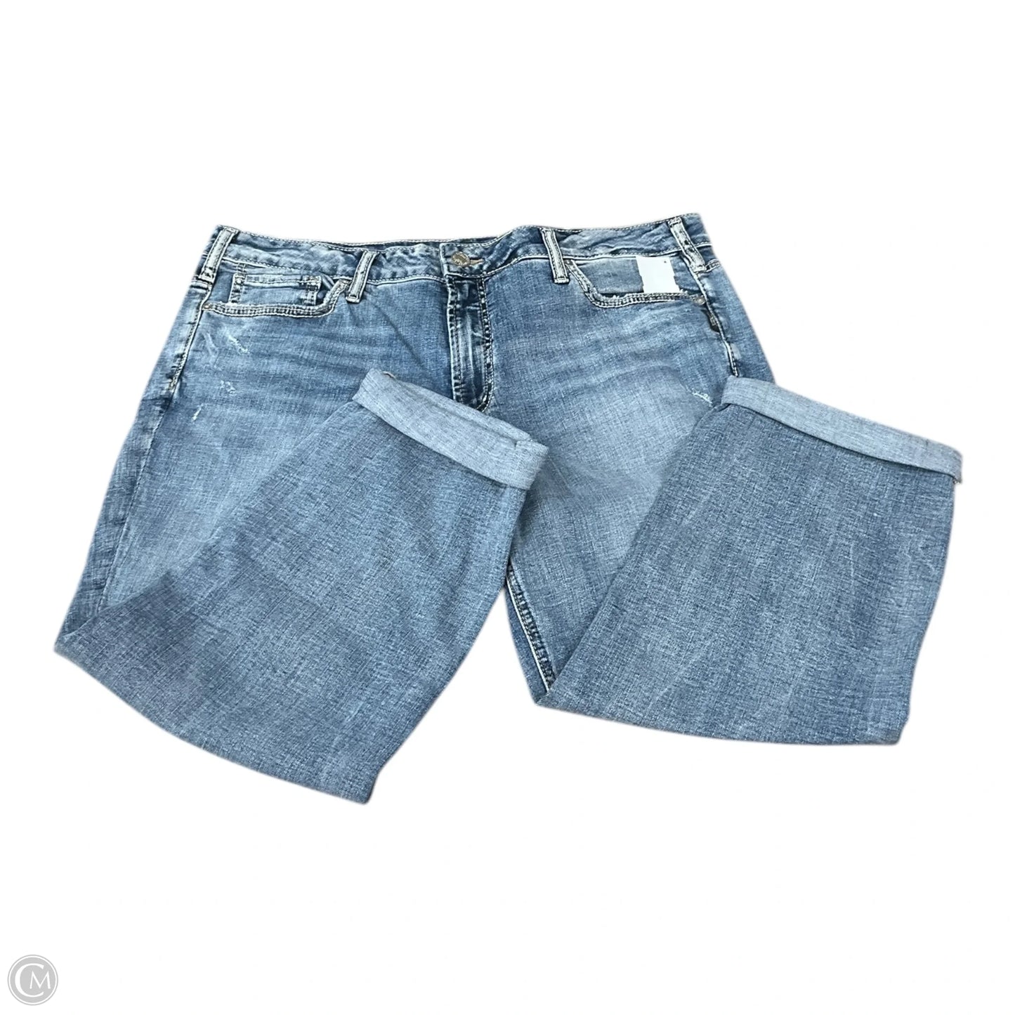 Capris By Silver In Blue Denim, Size: 18