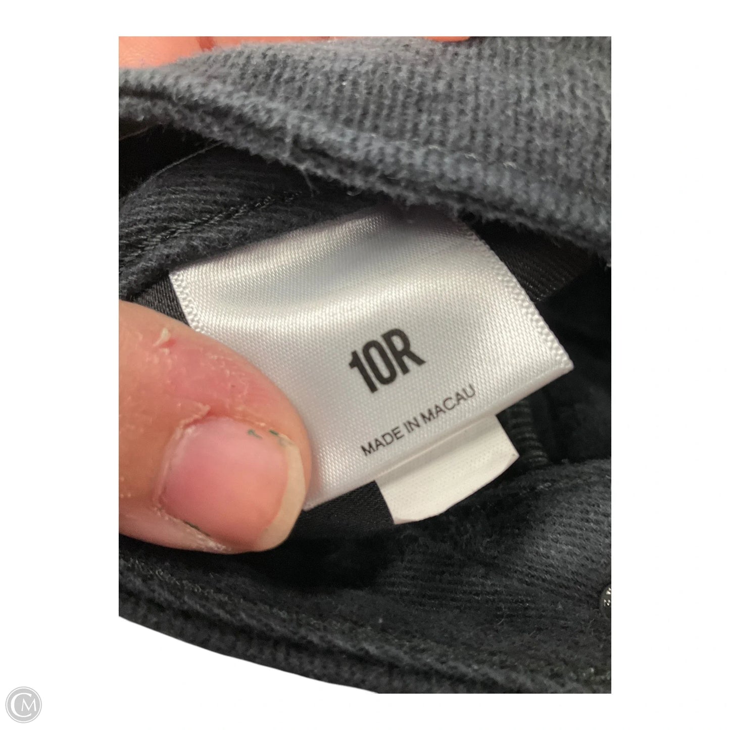 Jeans Straight By Express In Black Denim, Size: 10