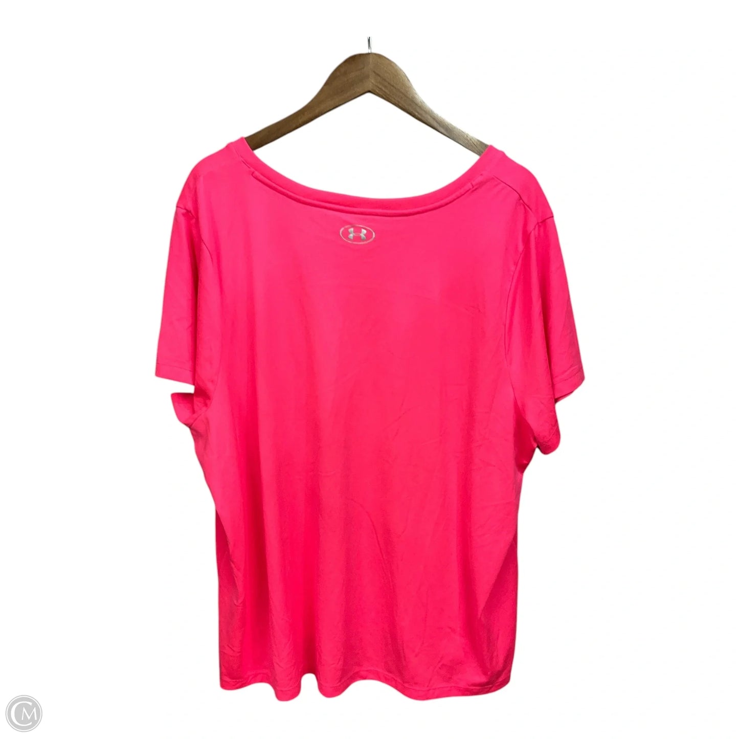 Athletic Top Short Sleeve By Under Armour In Pink, Size: 3x